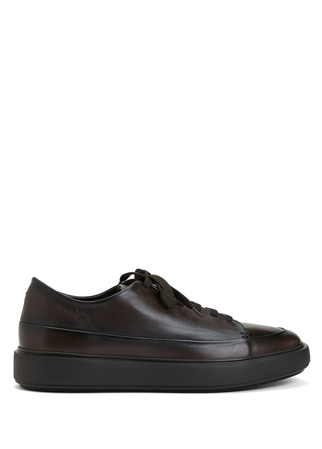 Officine Creative Kahverengi Erkek Deri Sneaker