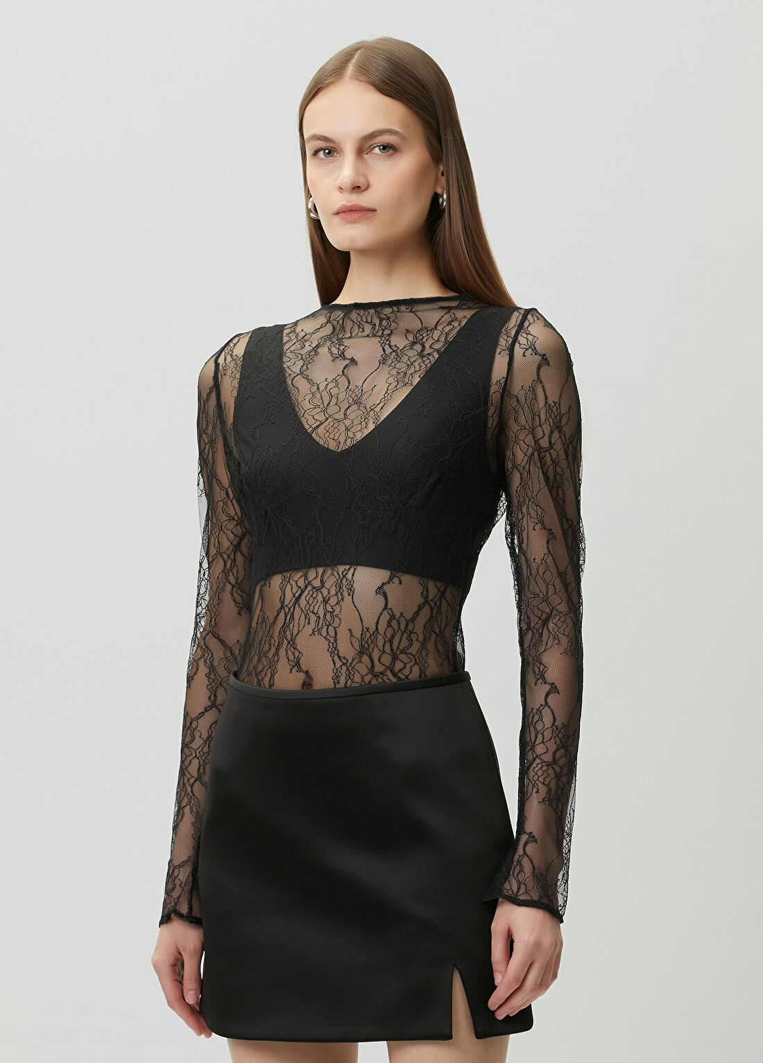 Undress Code Electric Siyah Dantel Body görsel 3