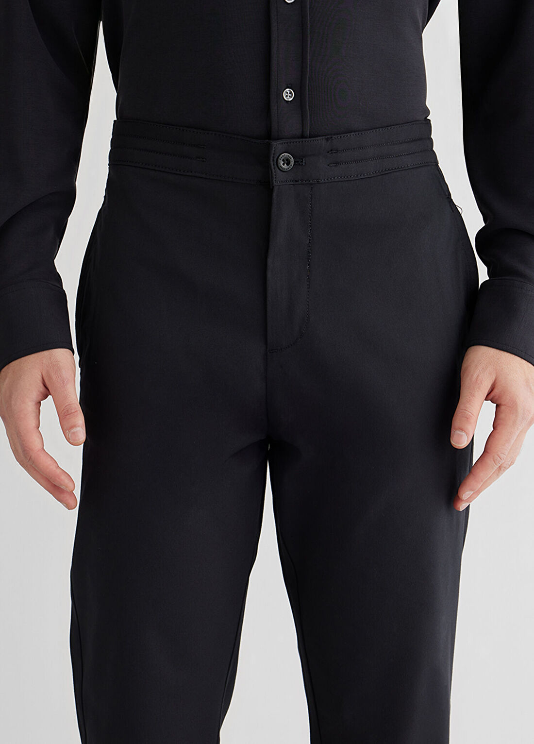 Gant Siyah Regular Fit Erkek Pantolon görsel 4