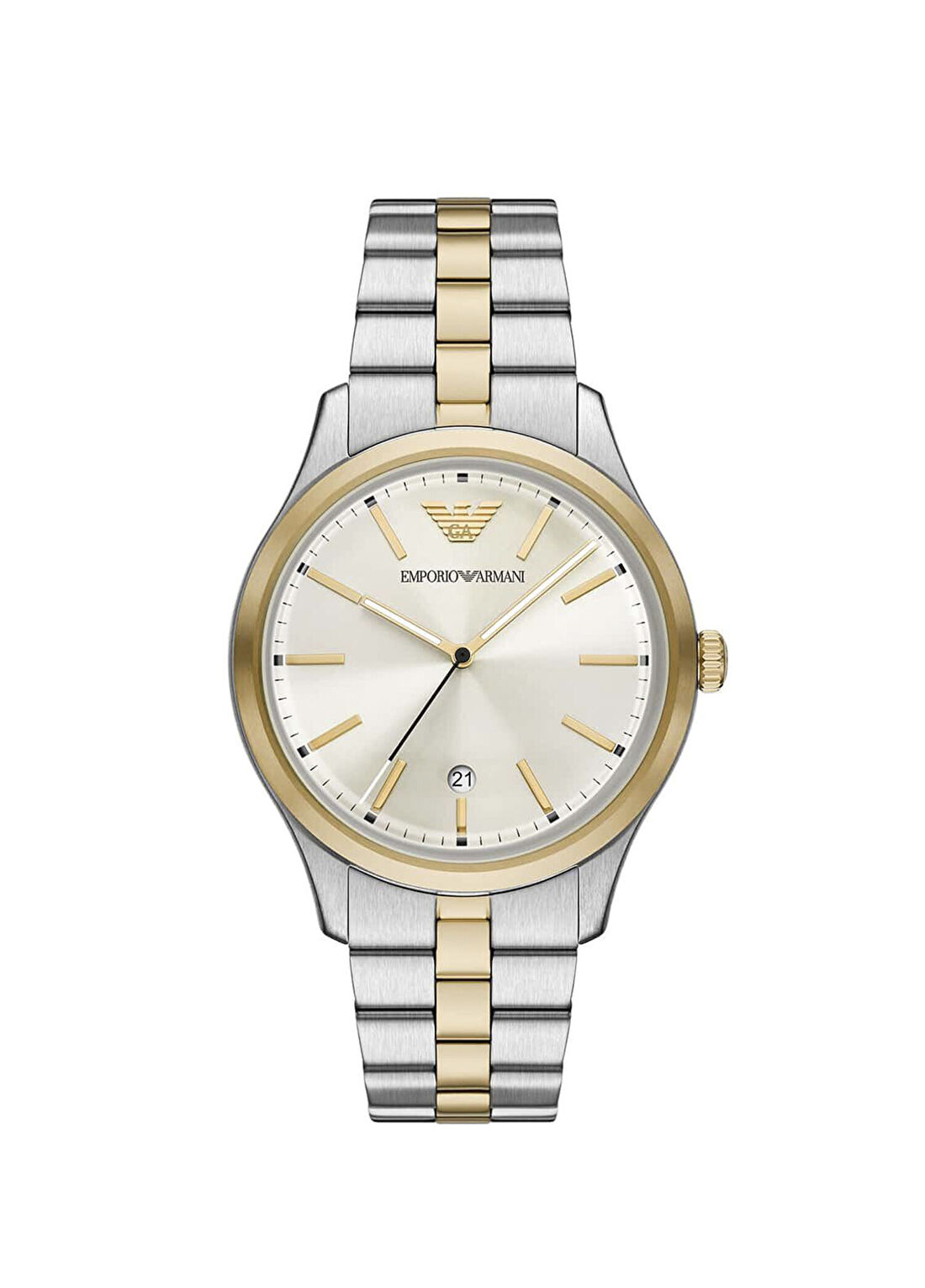 Emporio Armani AR11735 Altın Rengi Metalik Gri Çelik Erkek Kol Saati