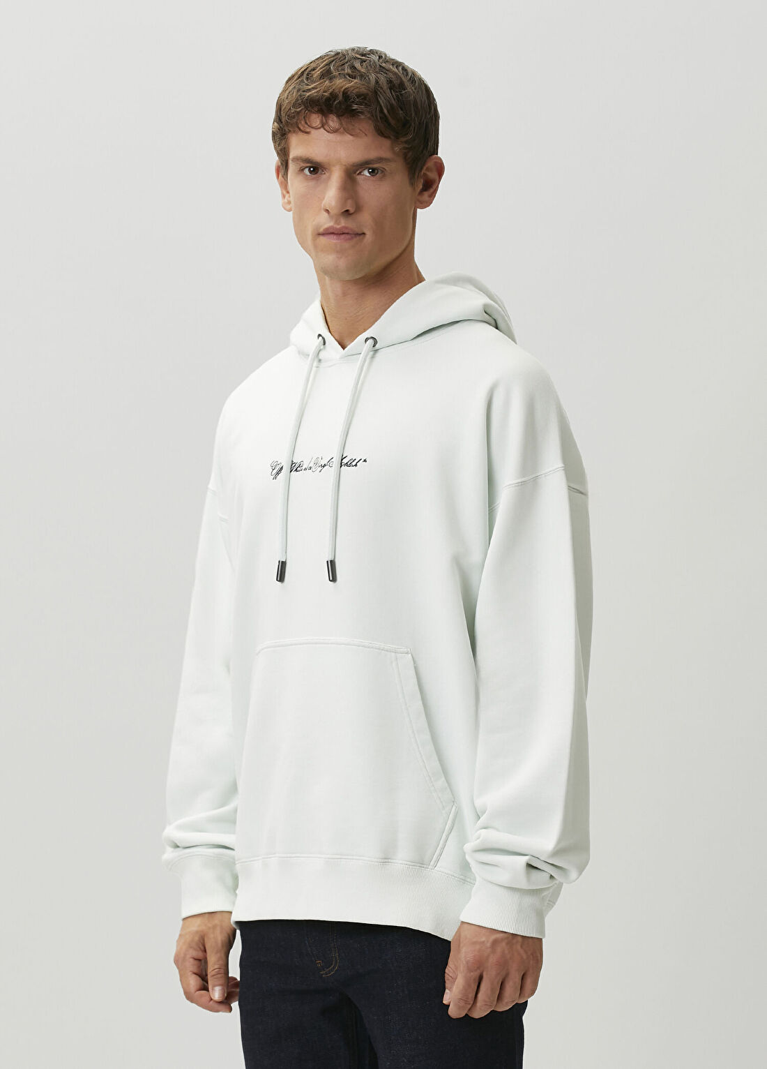 Off-White Beyaz Kapüşonlu Sweatshirt görsel 3