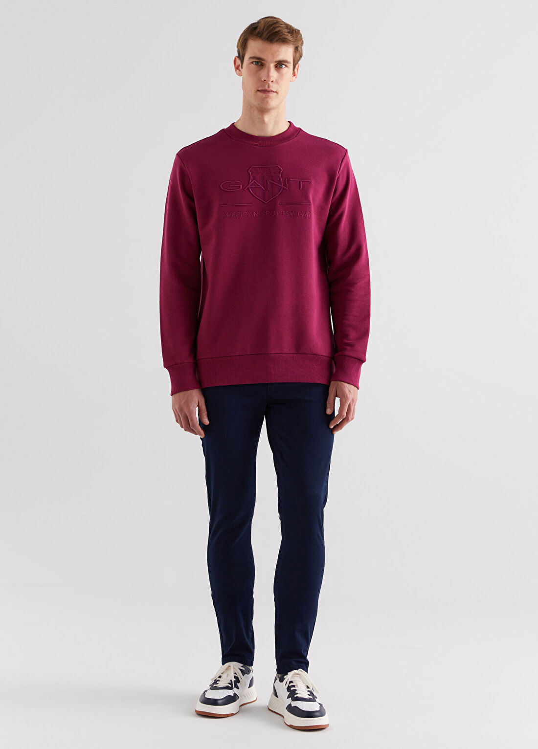 Gant Lacivert Slim Fit Erkek Casual Pantolon