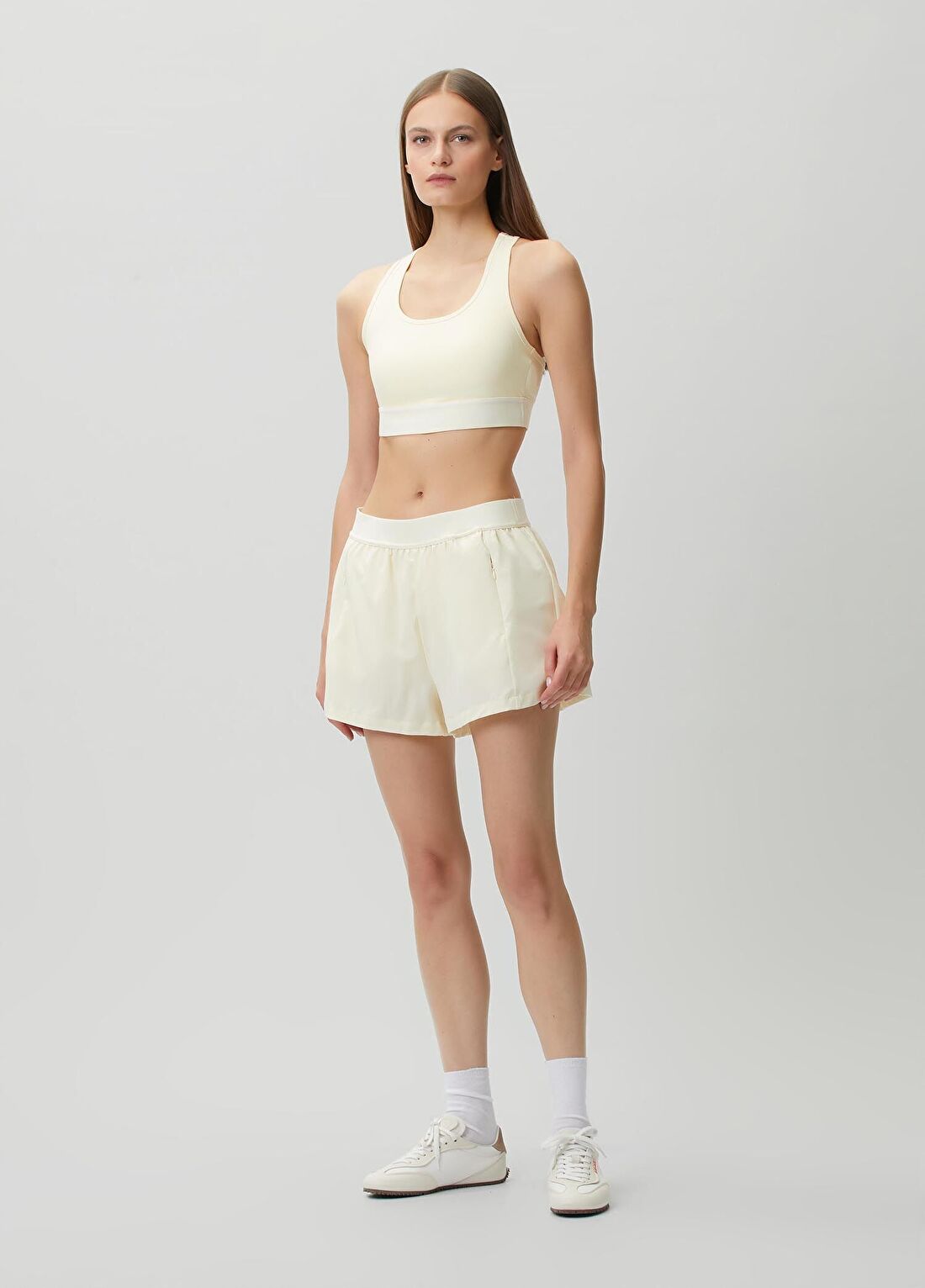 Guess Selene Regular Fit Sarı Şort