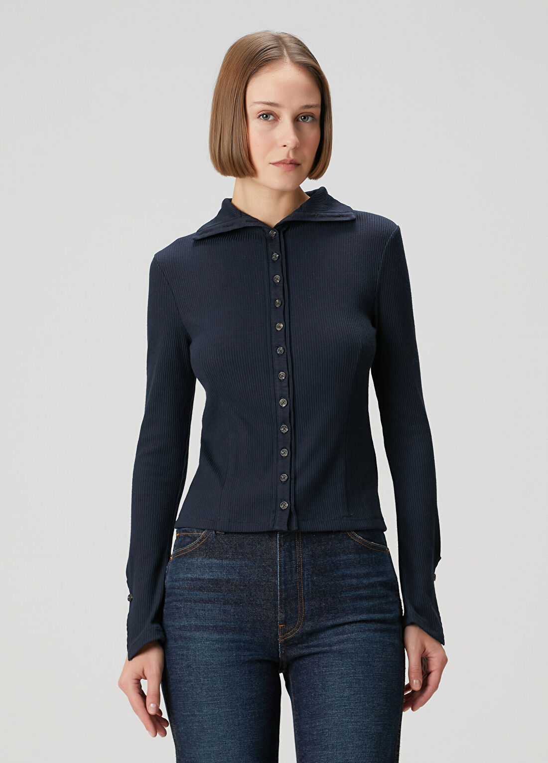 Rag&Bone Lacivert Ribli Hırka