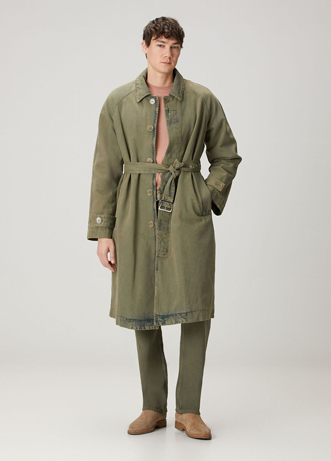 7 For All Mankind Haki Denim Parka