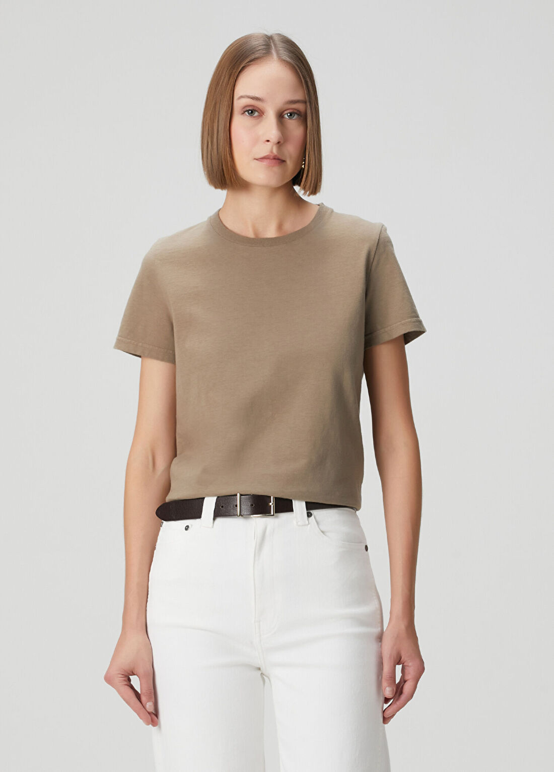 The Row Wesler Gri Bej T-shirt