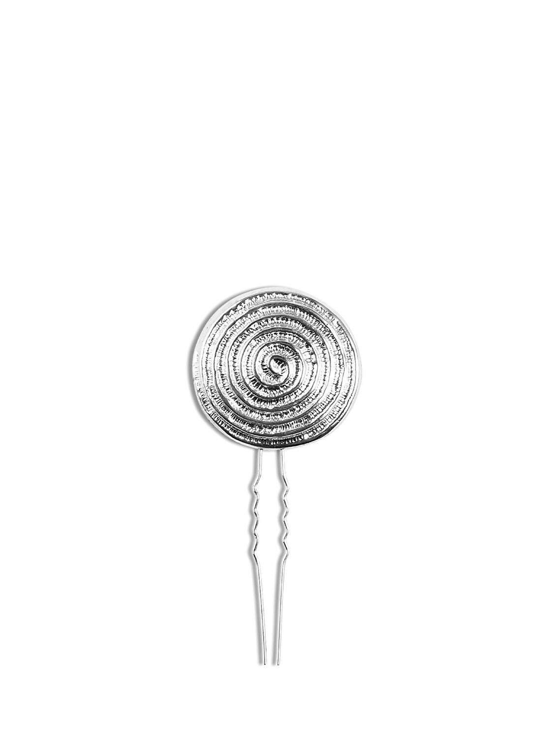 Gaios Spiral Pin Gümüş Kaplama Kadın Saç Aksesuarı