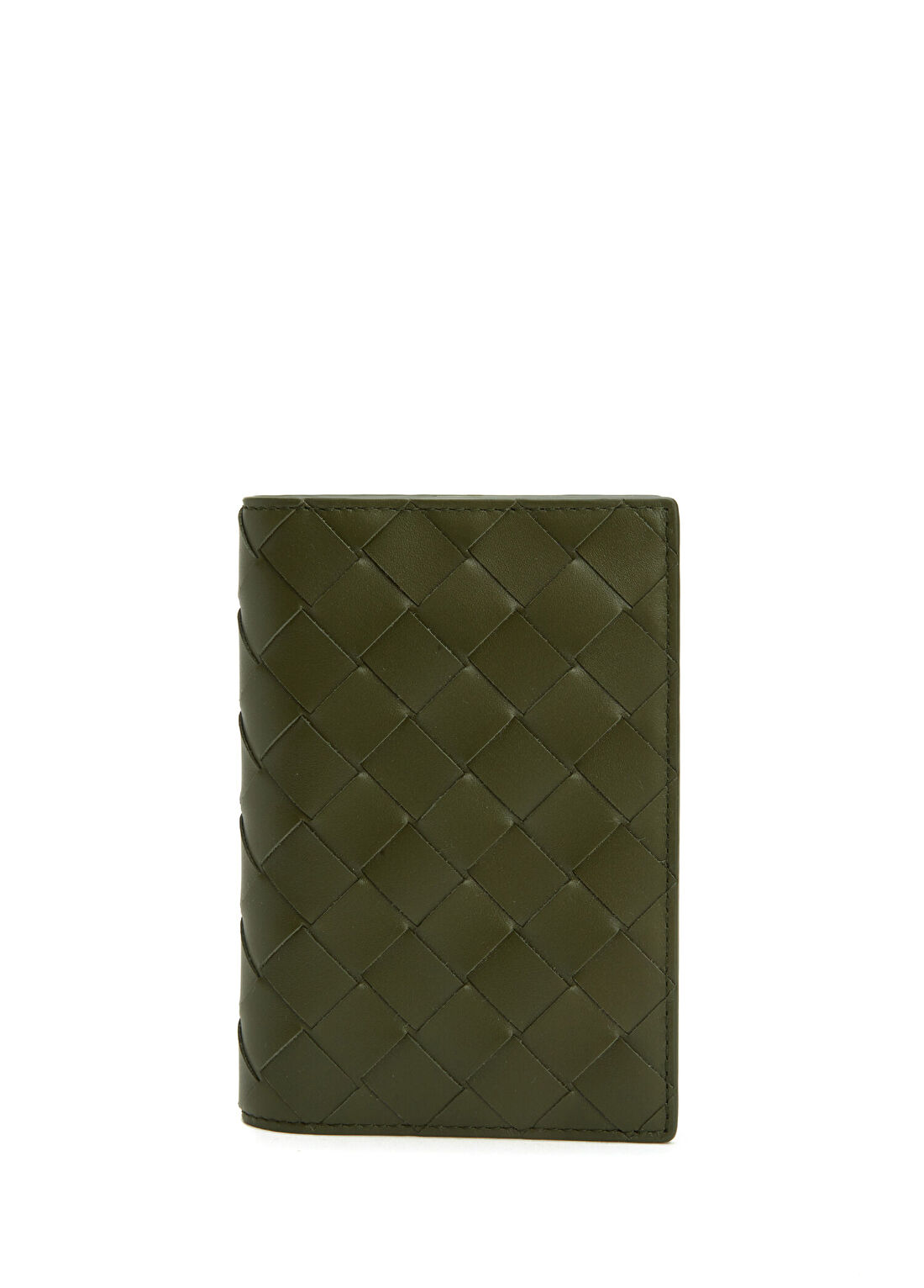 Bottega Veneta Yeşil Erkek Deri Pasaportluk