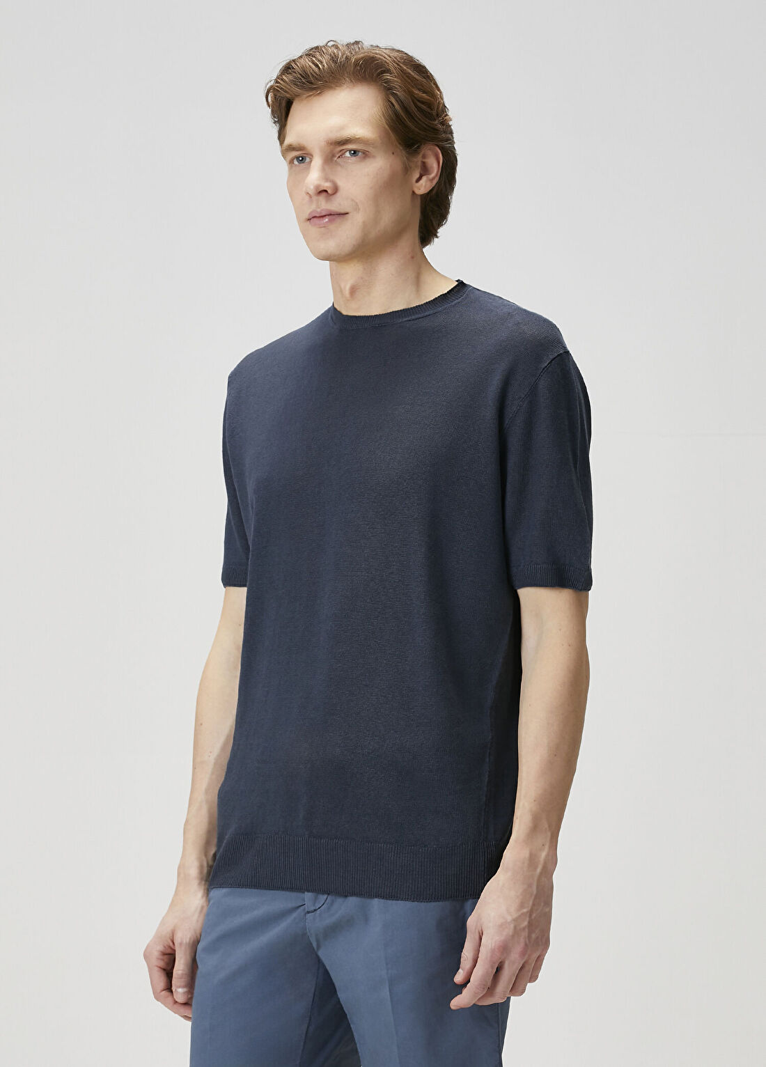 Corneliani Lacivert Keten Triko görsel 3
