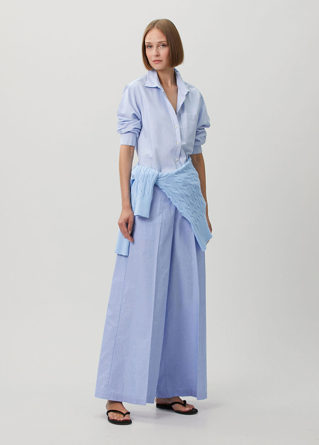 Polo Ralph Lauren Mavi Wide Leg Pantolon