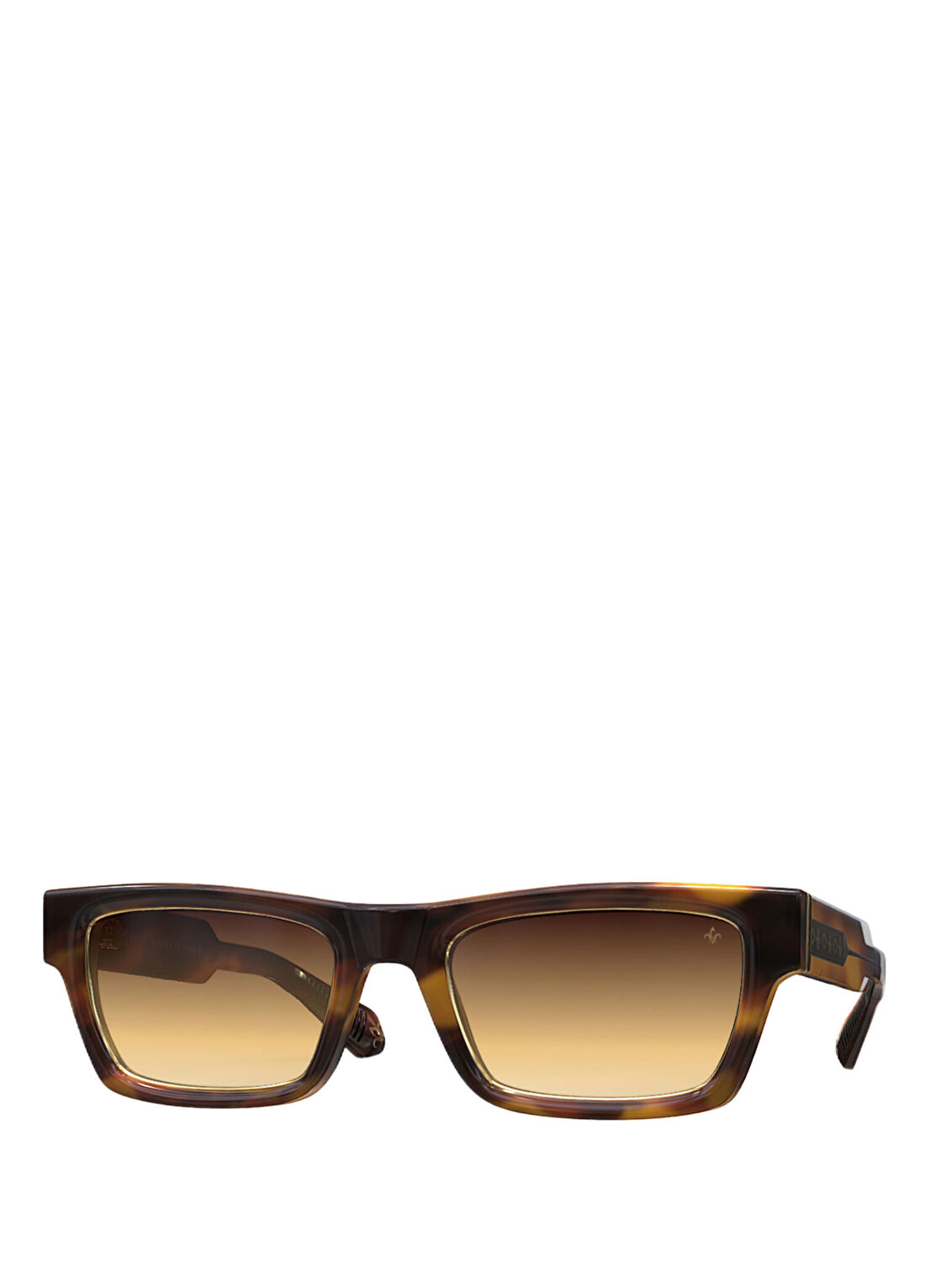 Philippe V. N29 Leopar Kahverengi Asetat Unisex Güneş Gözlüğü görsel 2