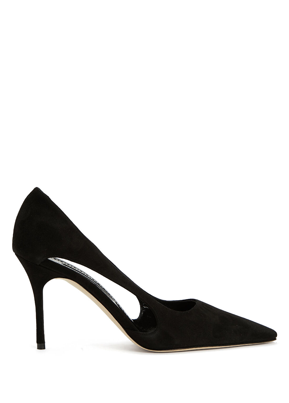 Manolo Blahnik Siyah Süet Stiletto