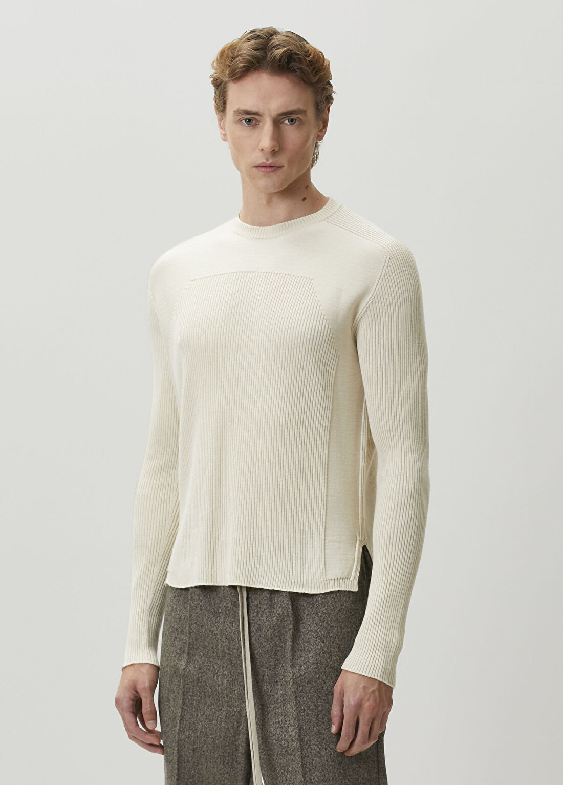 Rick Owens Geo Ekru Yün Triko görsel 3