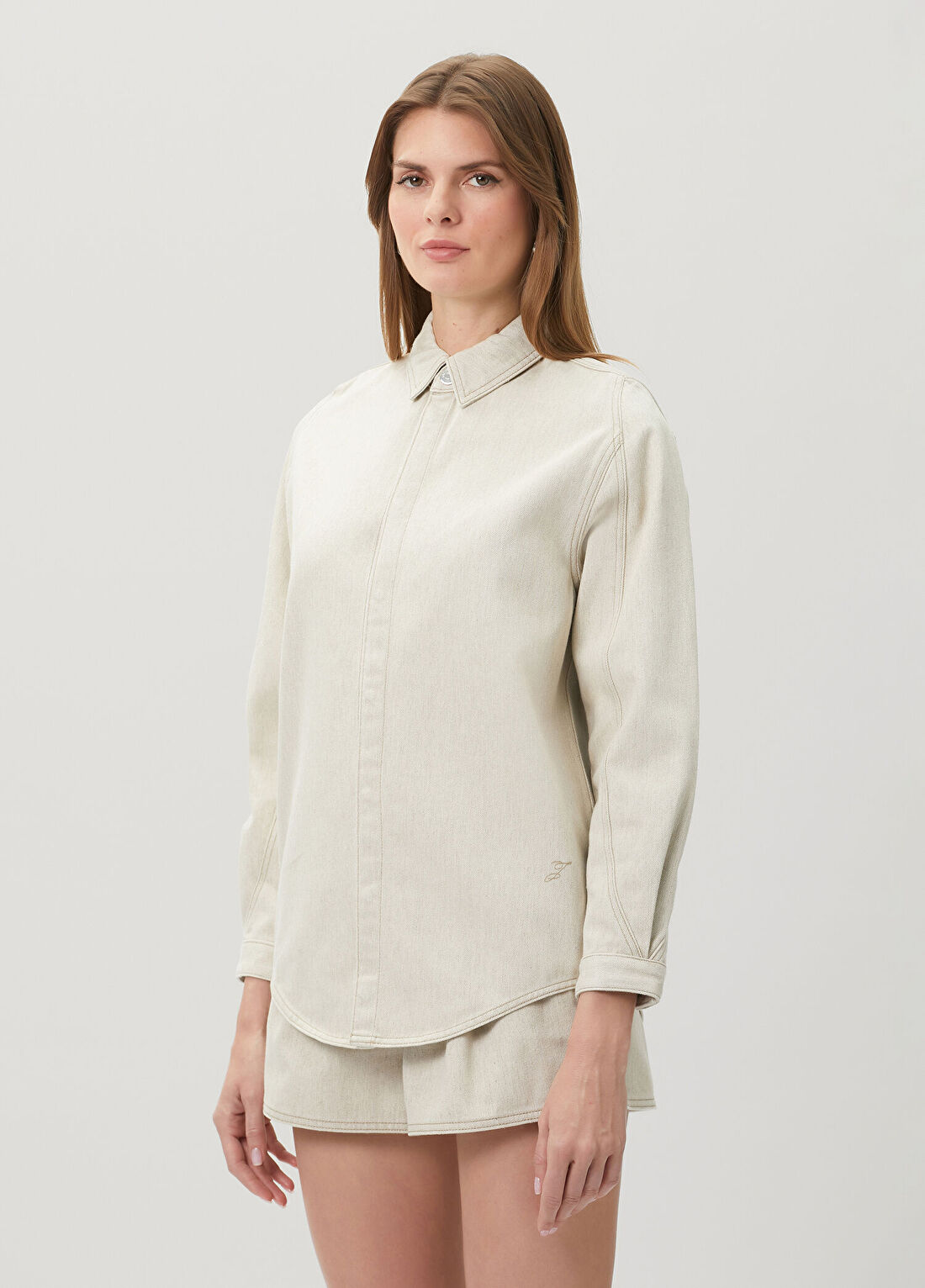 Jacquemus Le Chemise Bej Gömlek görsel 3