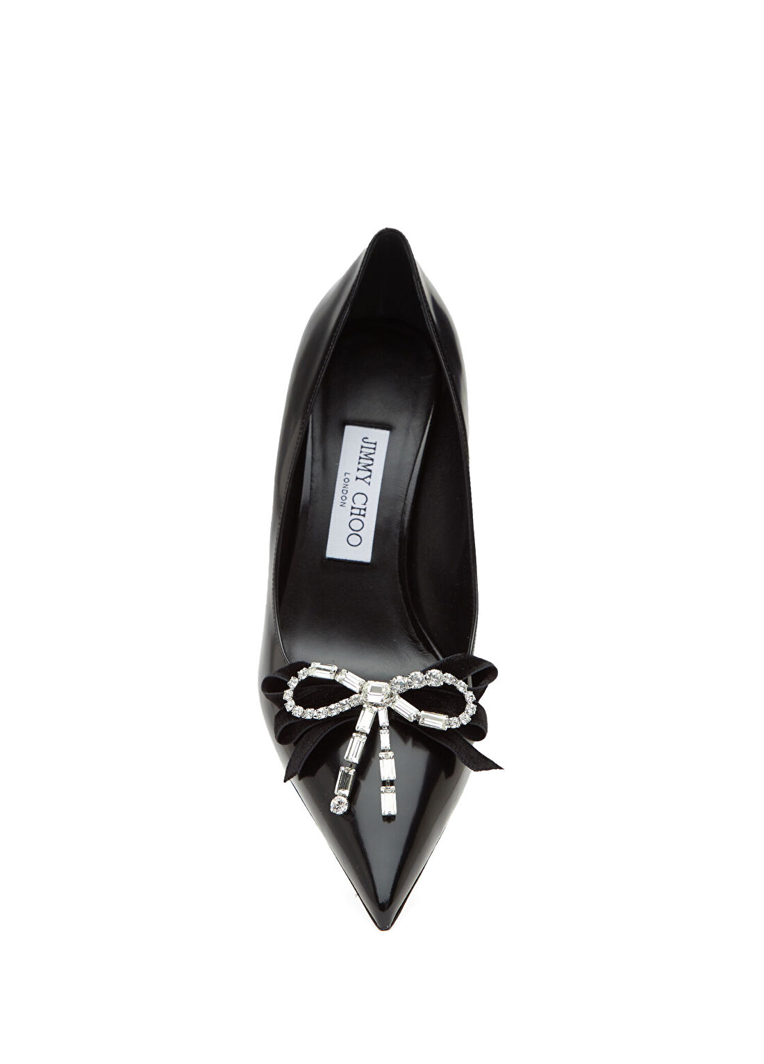 Jimmy Choo Auria Siyah Deri Stiletto görsel 4
