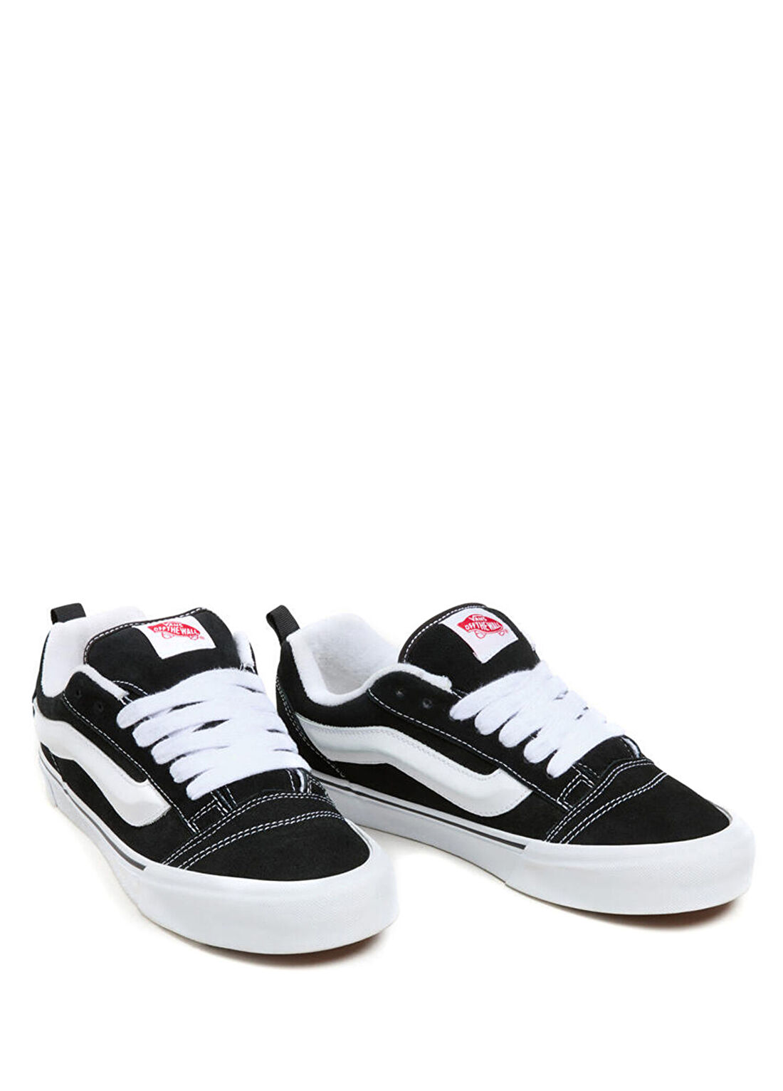 Vans Knu Skool Siyah Beyaz Kadın Deri Sneaker görsel 2