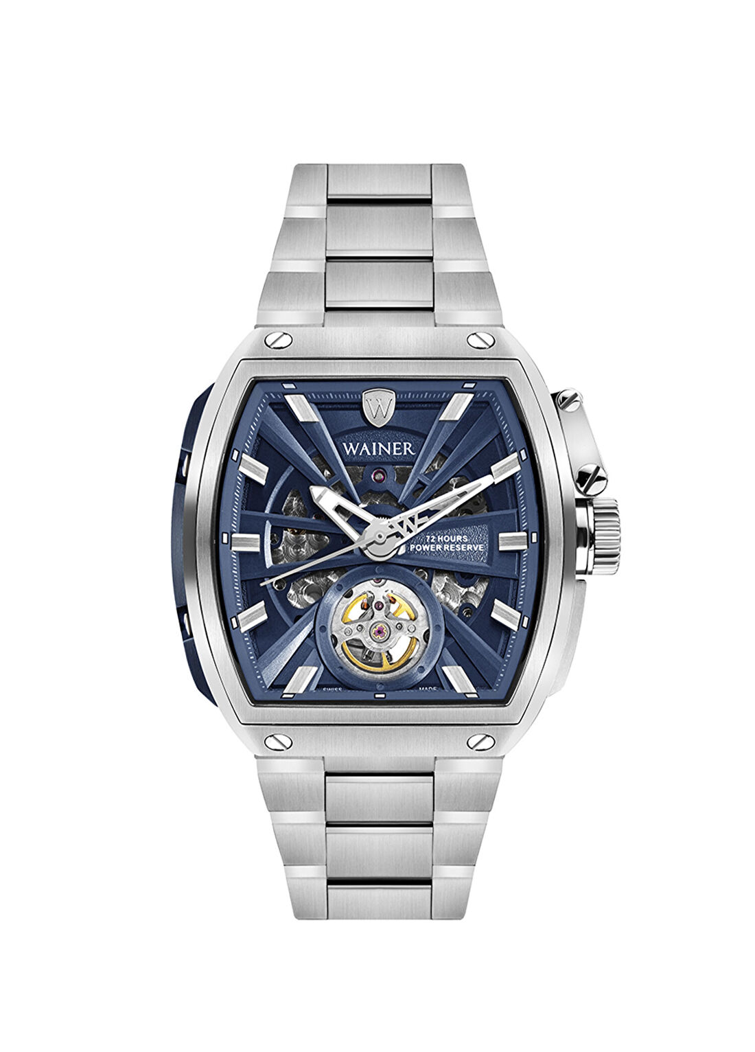 Wainer WA.25150-D Gümüş Çelik Erkek Kol Saati