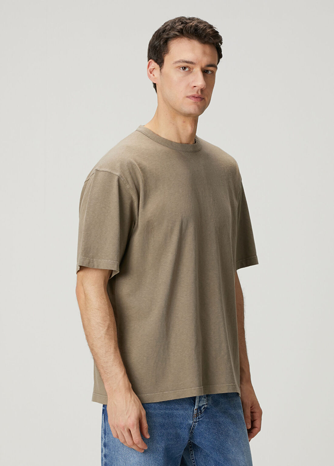 The Row Steven Bej Basic T-shirt görsel 3