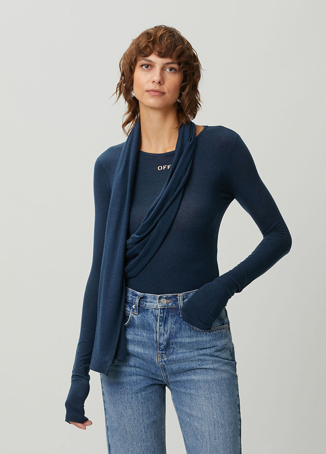 Off-White Lacivert Body görsel 3