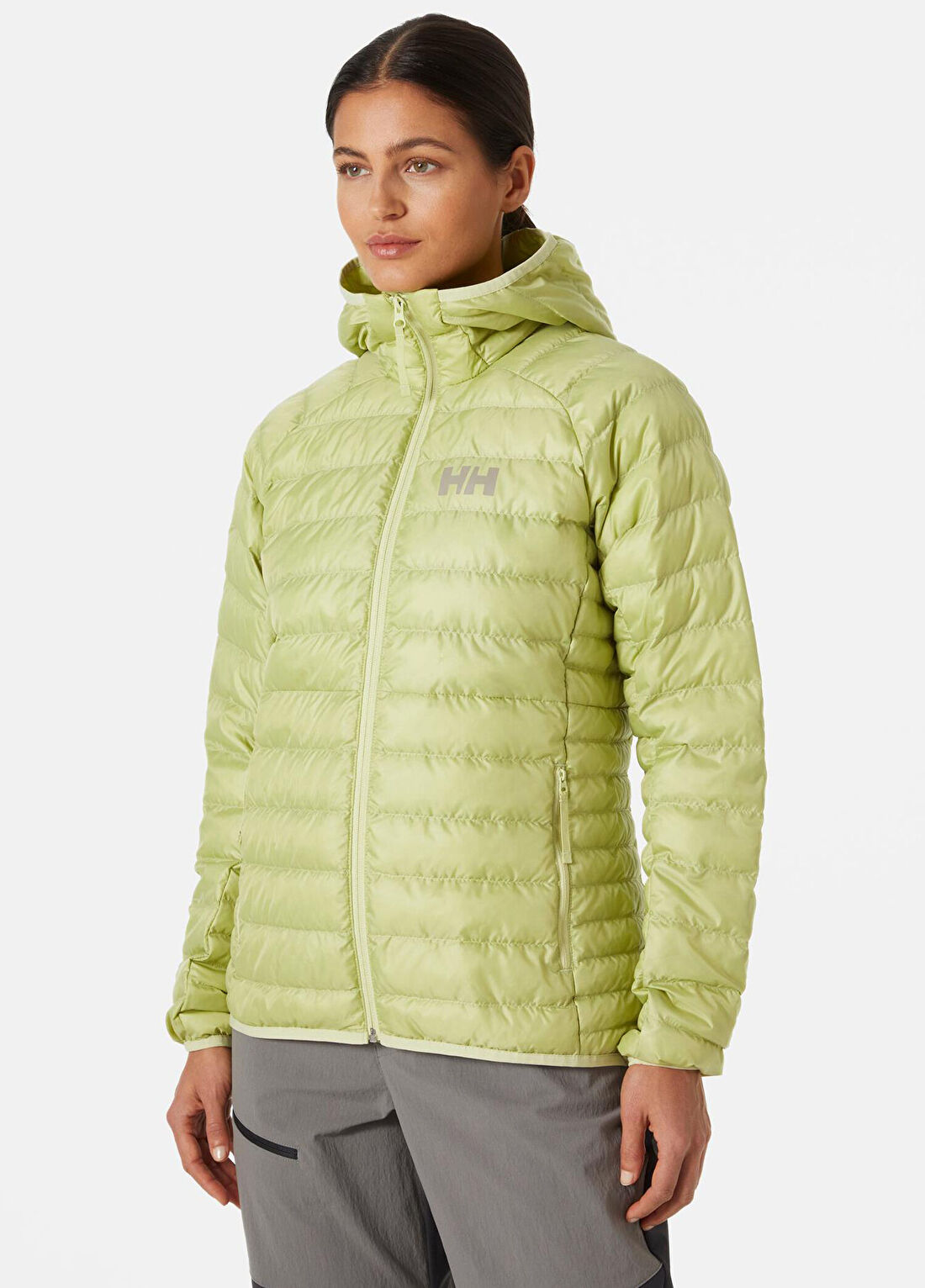 Helly Hansen W Banff Hooded Insulator Yeşil Kadın Mont görsel 2