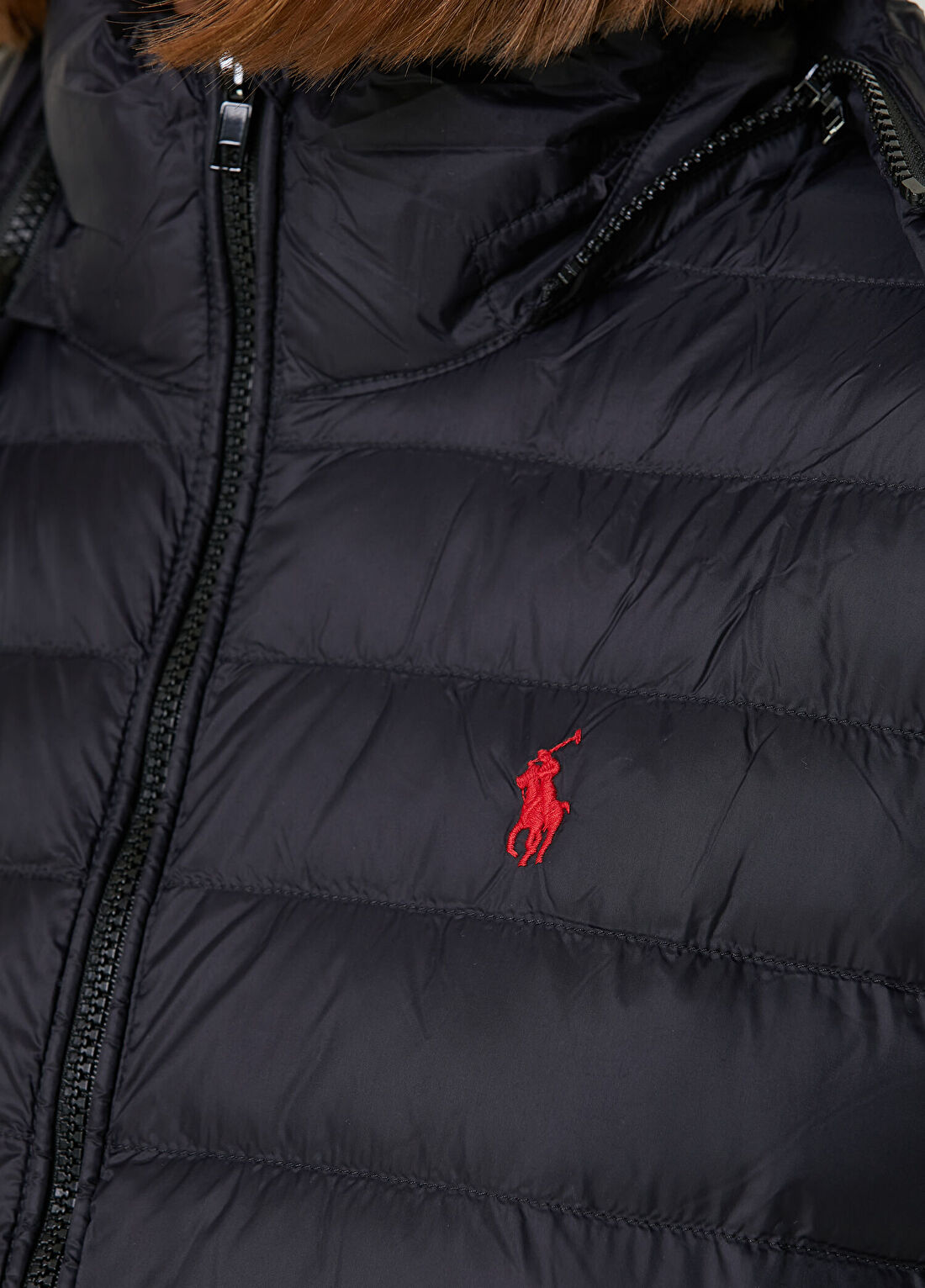 Polo Ralph Lauren Siyah Kapüşonlu Mont görsel 4