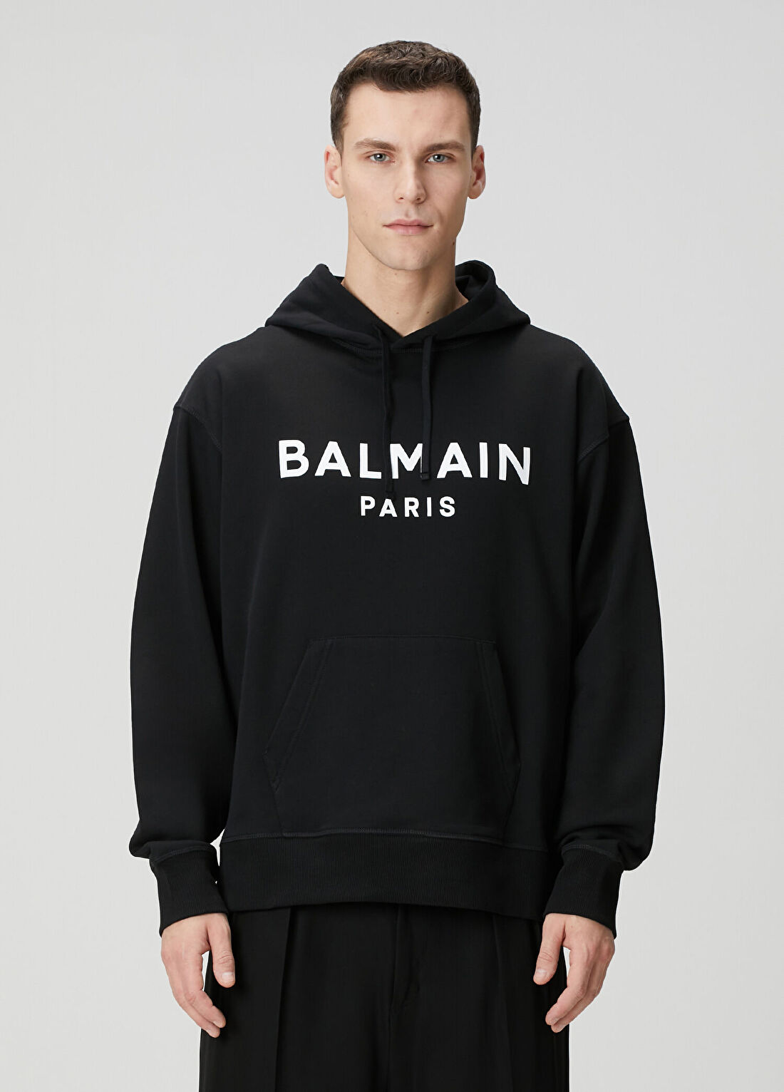 Balmain Siyah Kapüşonlu Sweatshirt
