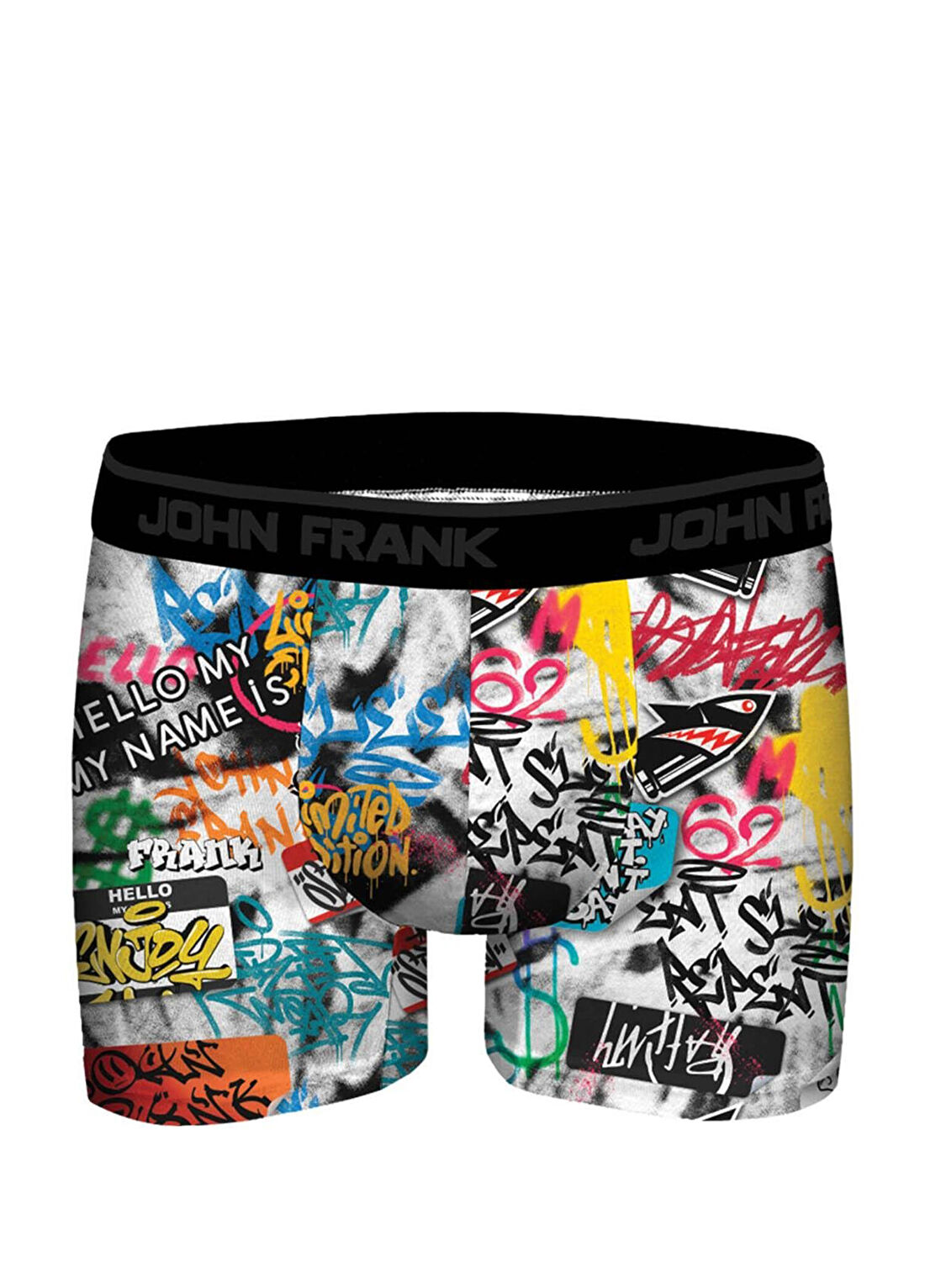 John Frank Karışık Baskılı Boxer