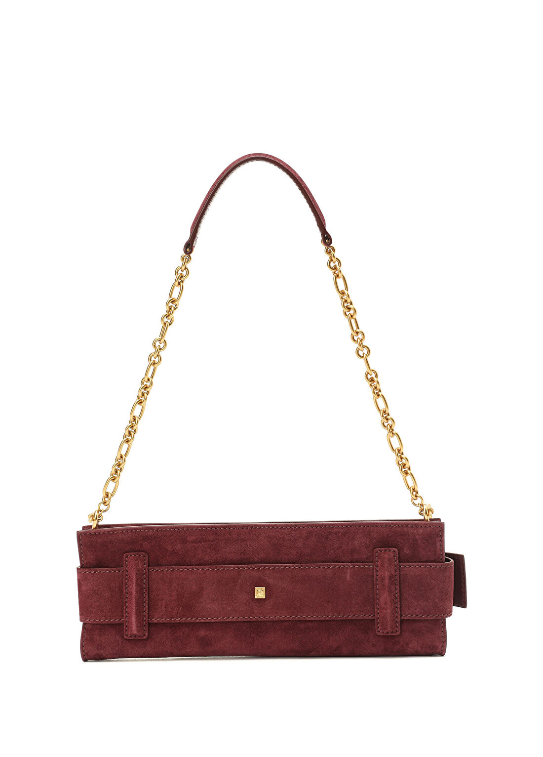 Balmain Bordo Kadın Deri Çanta görsel 4