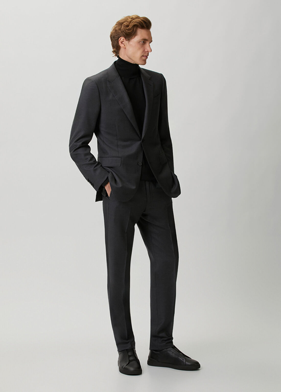 Zegna Gri Yün Takım Elbise