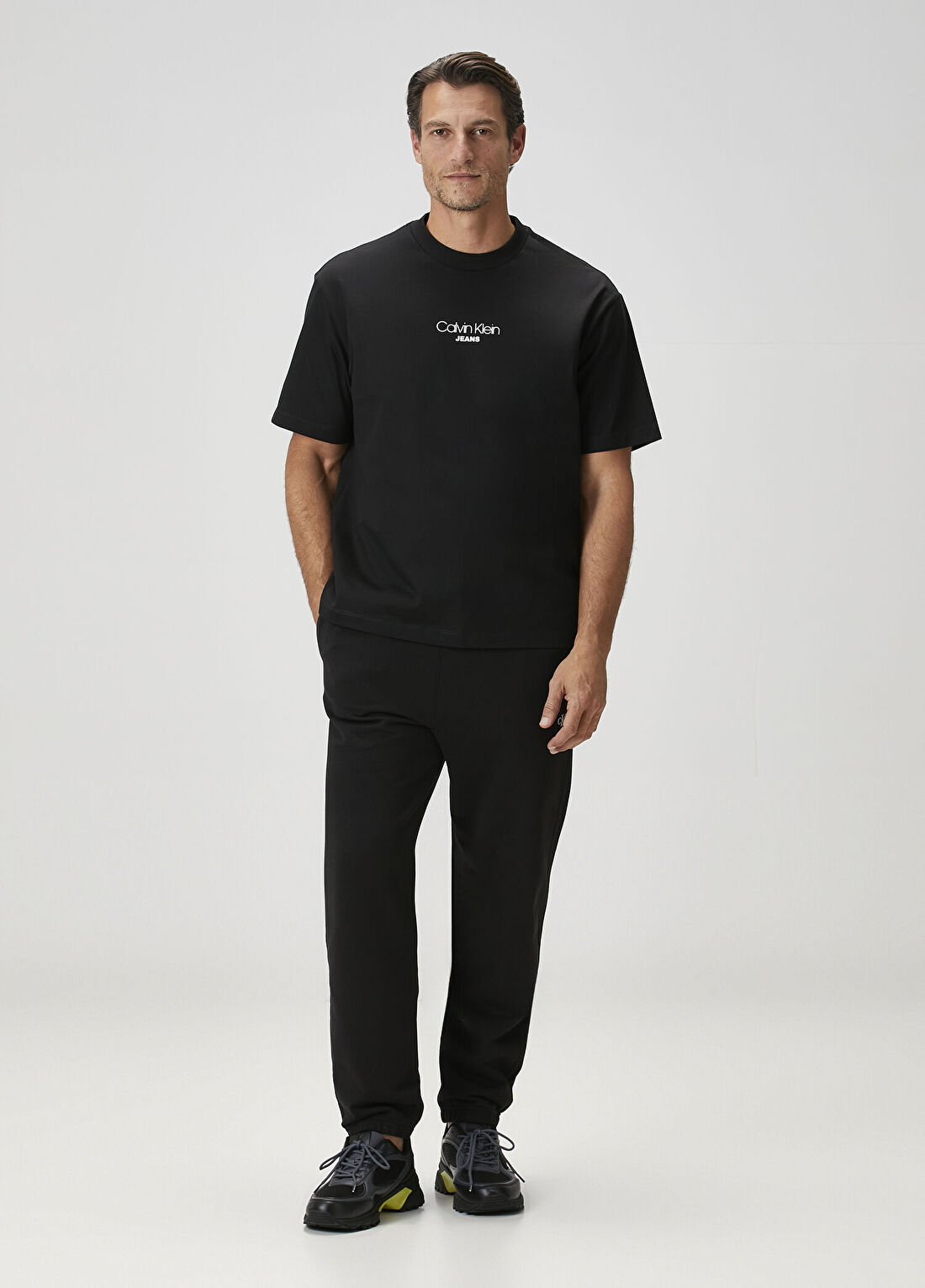 CK Jeans Terry Siyah Jogger Eşofman Altı