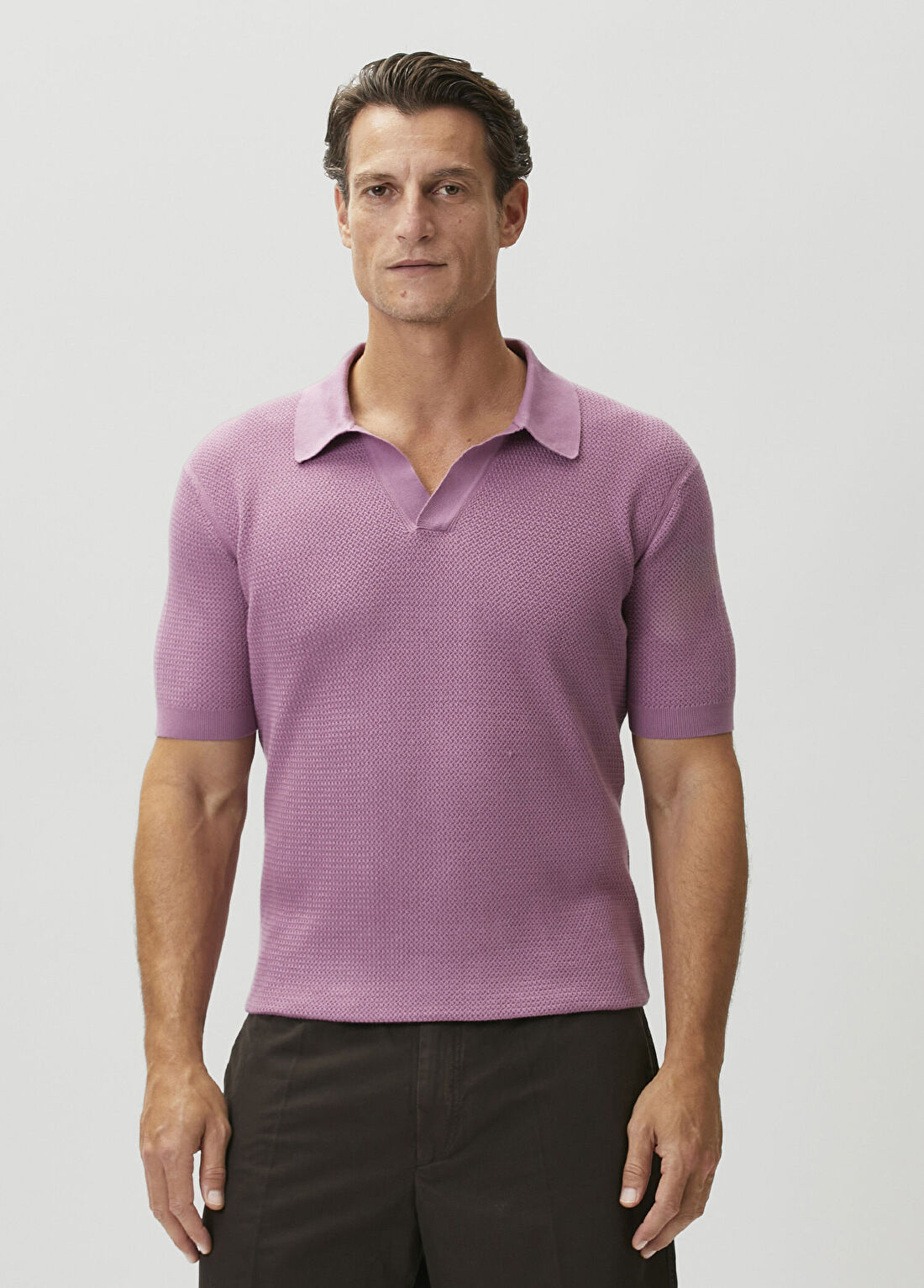 Zegna Pembe Polo Yaka T-shirt
