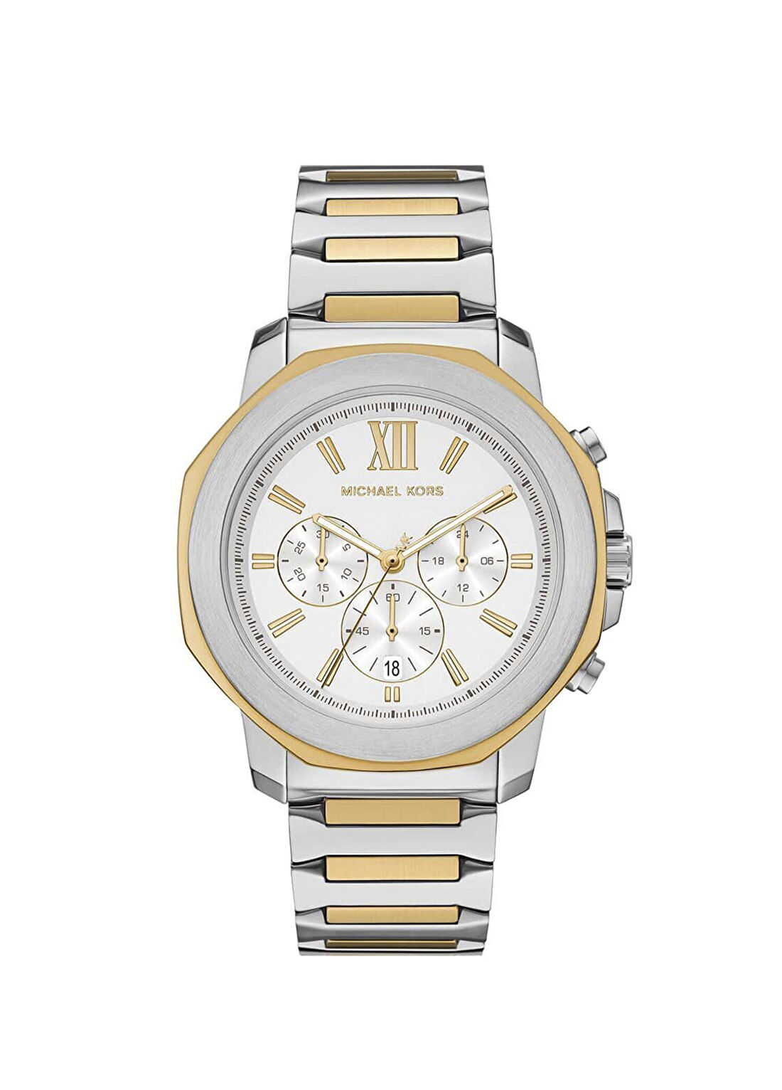 Michael Kors MK9260 Altın Rengi Metalik Gri Çelik Erkek Kol Saati