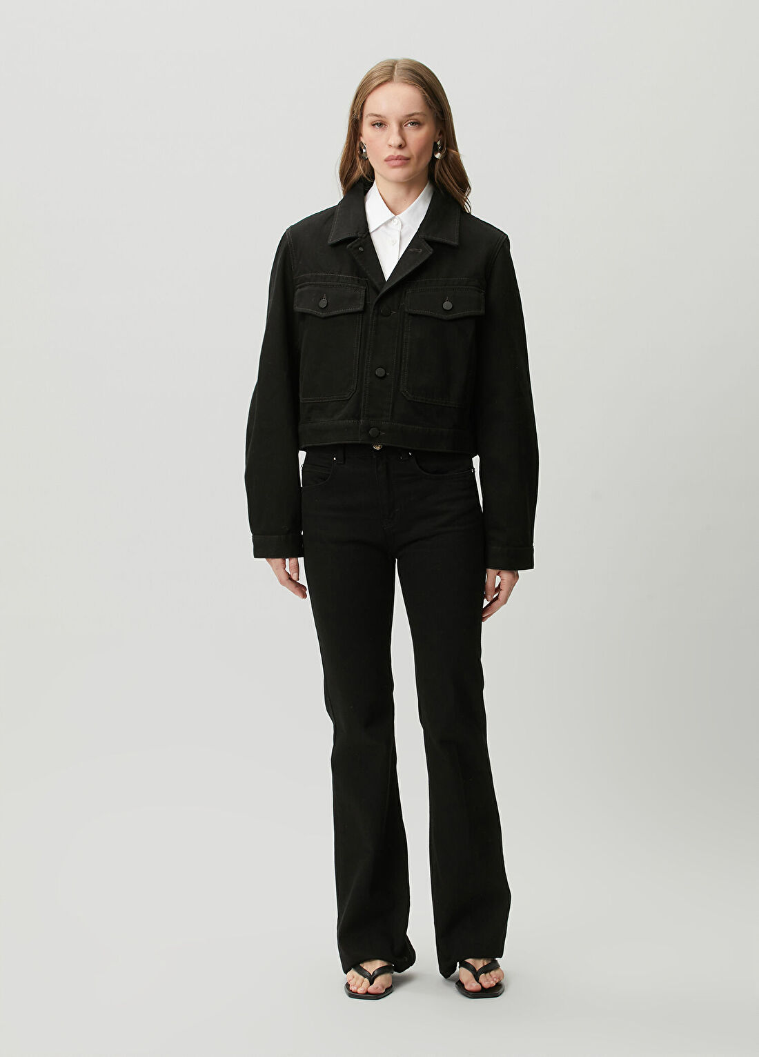 Lemaire Siyah Denim Ceket görsel 2