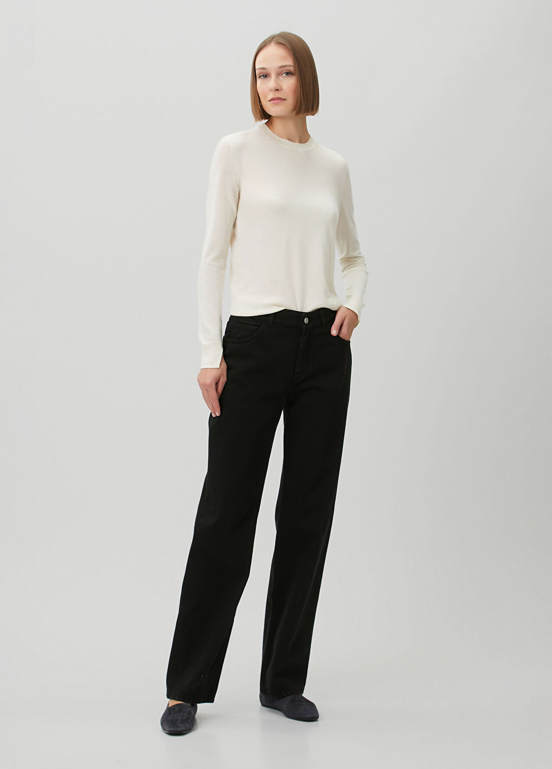 The Row Carlyl Siyah Jean Pantolon