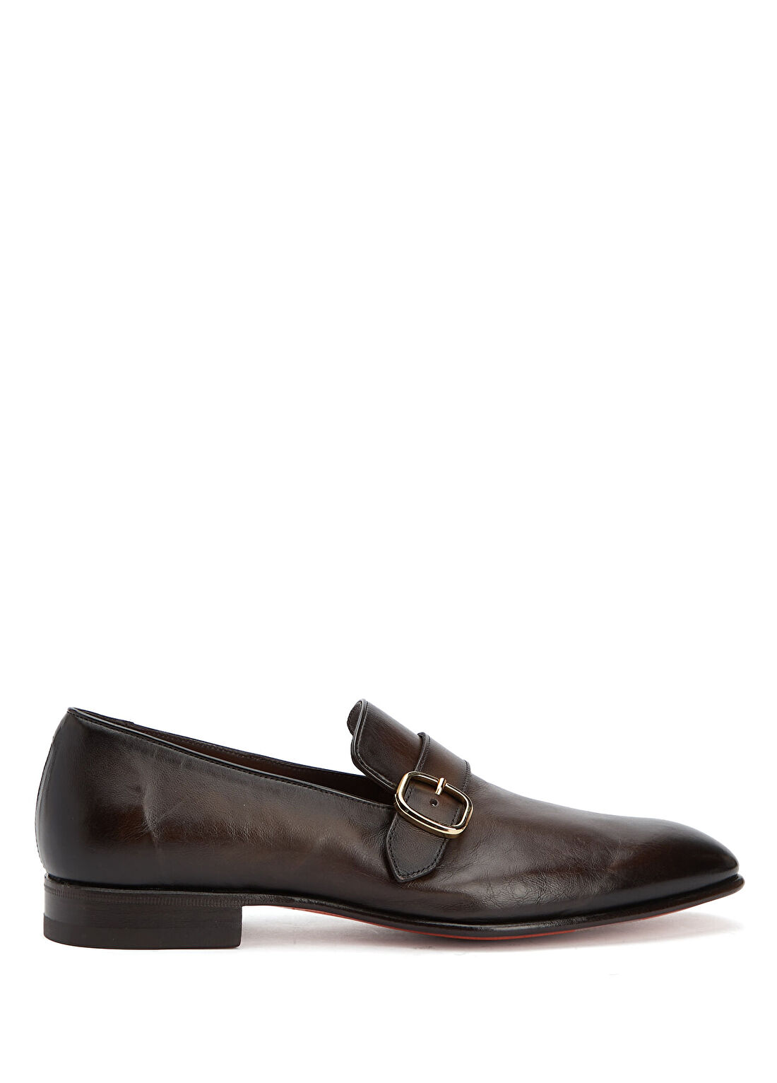 Santoni Koyu Kahverengi Erkek Deri Loafer