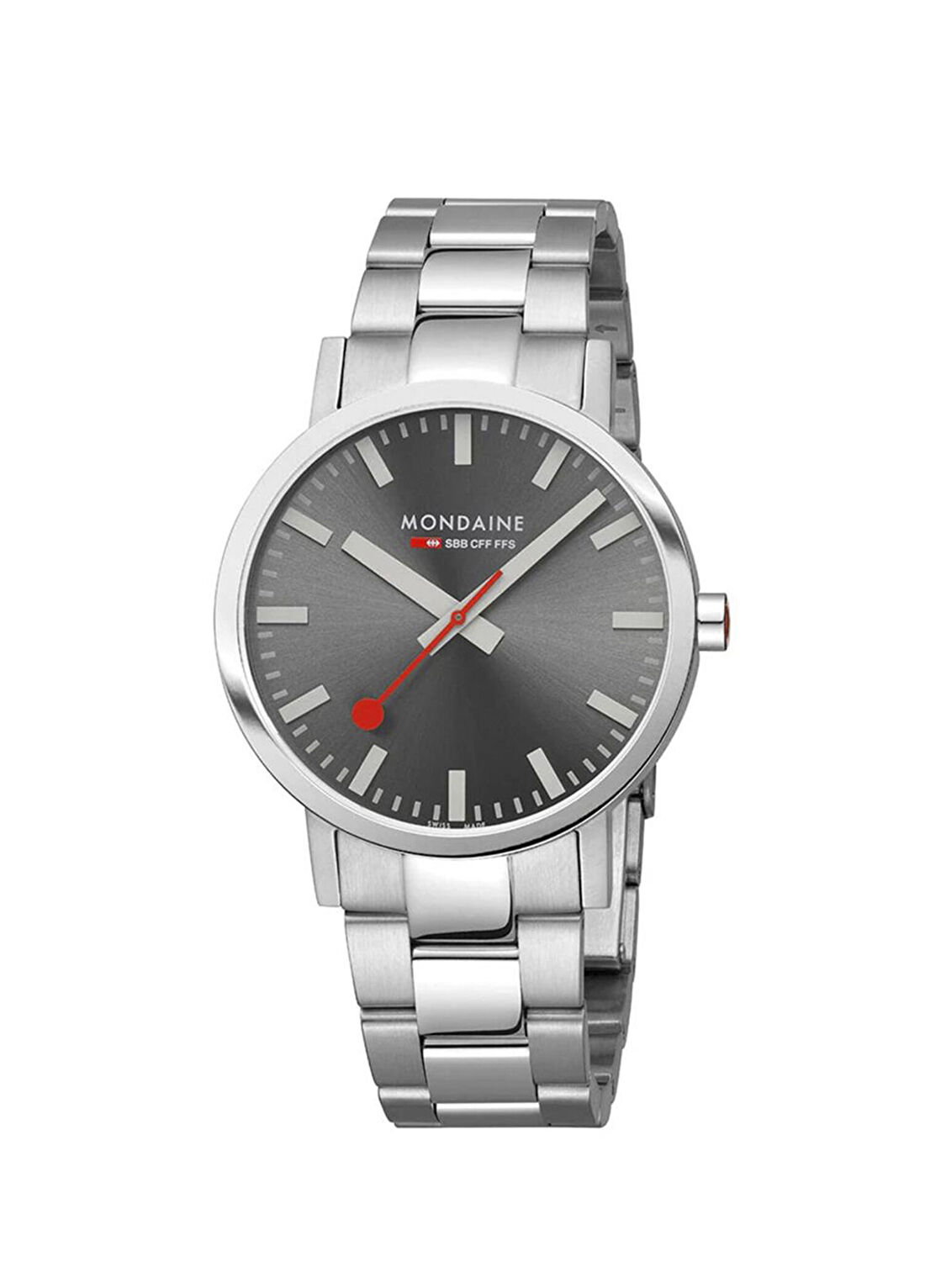 Mondaine Classic A660.30360.81SBJ Metalik Gri Çelik Erkek Kol Saati