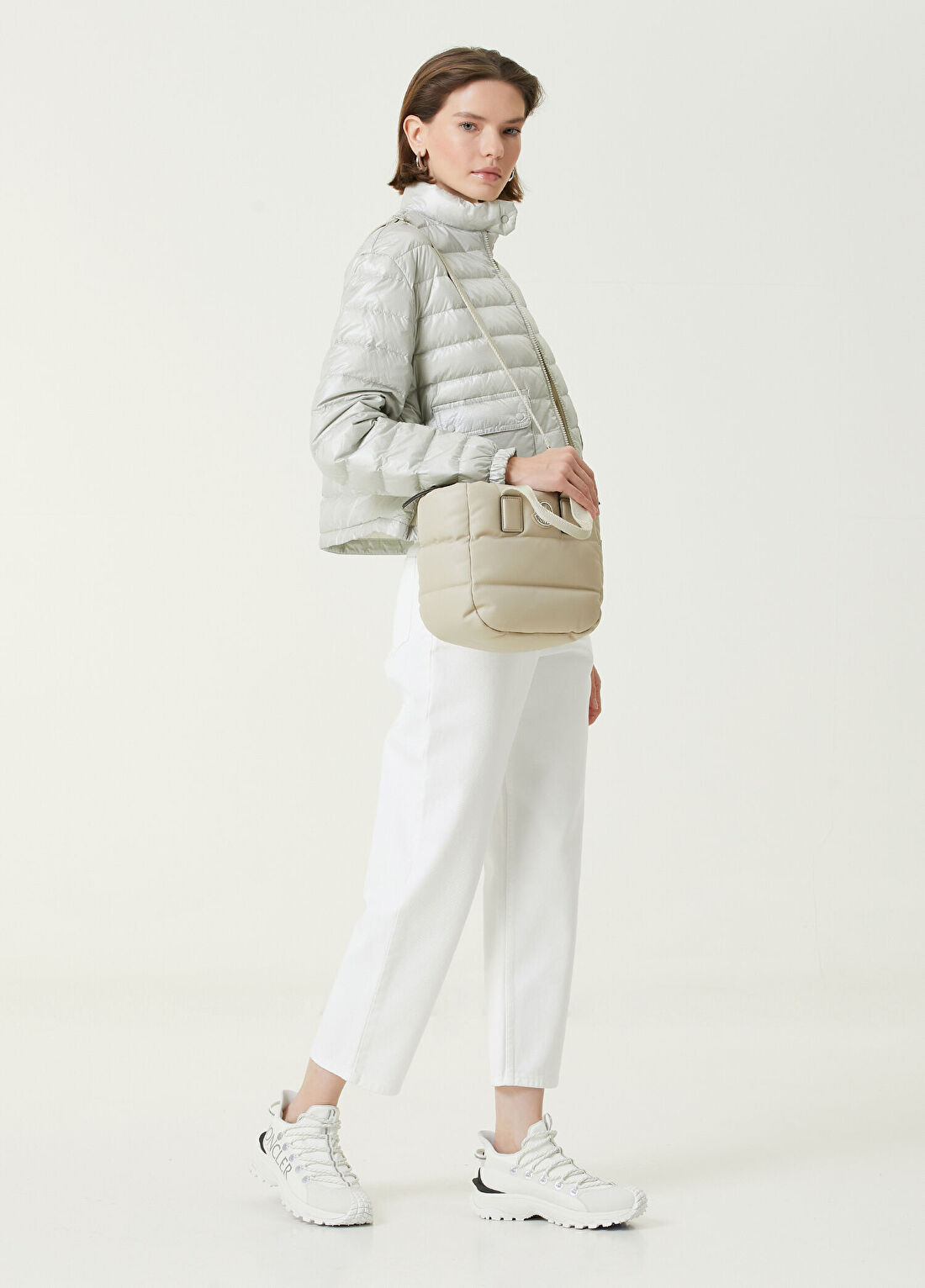 Moncler Morelans Gri Puff Mont görsel 2