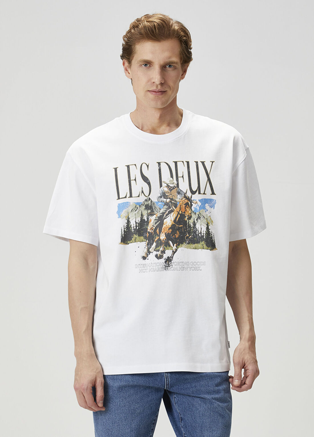 Les Deux Beyaz Logo Baskılı T-shirt