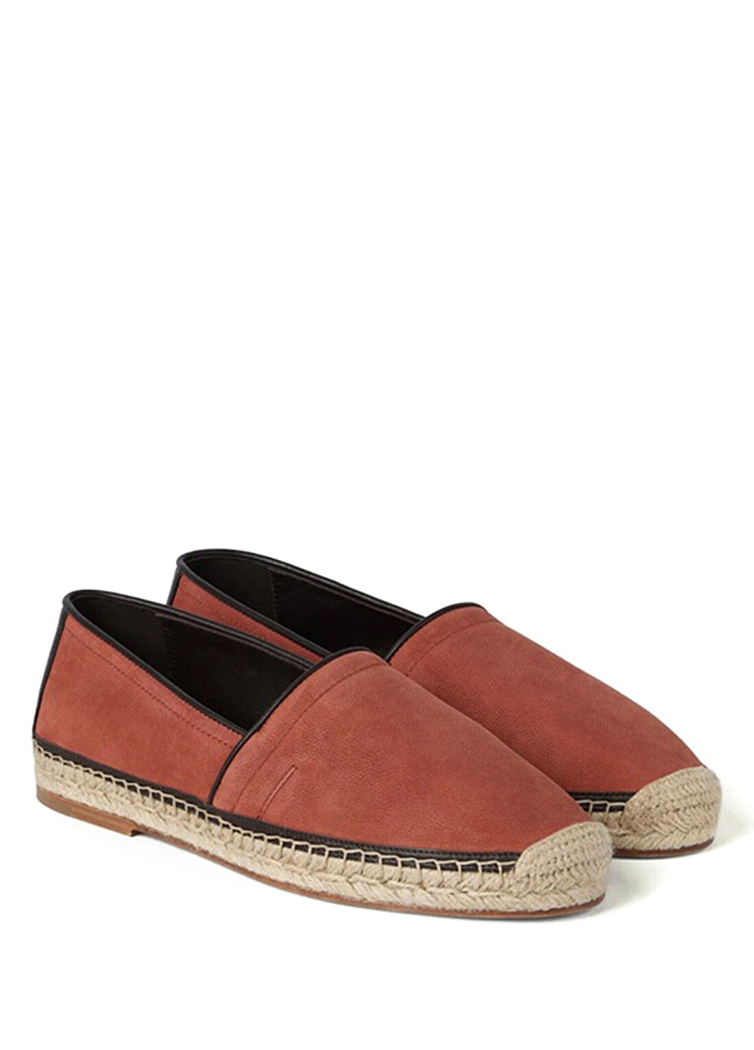 Brunello Cucinelli Kiremit Erkek Deri Espadril görsel 2