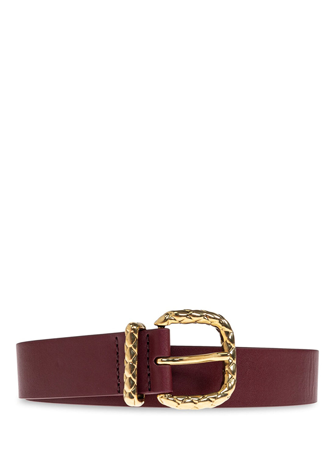 Bottega Veneta Bordo Kadın Deri Kemer