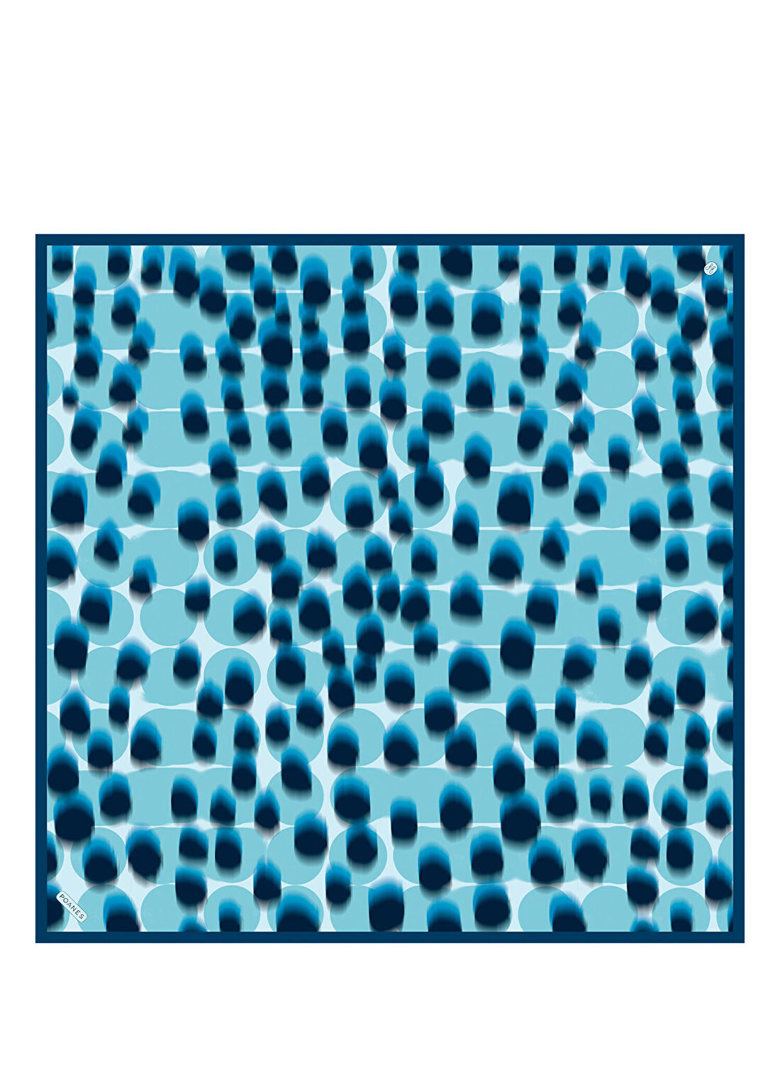 Poanes Tavus Desenli Twill İpek Kadın Eşarp 90 x 90 cm
