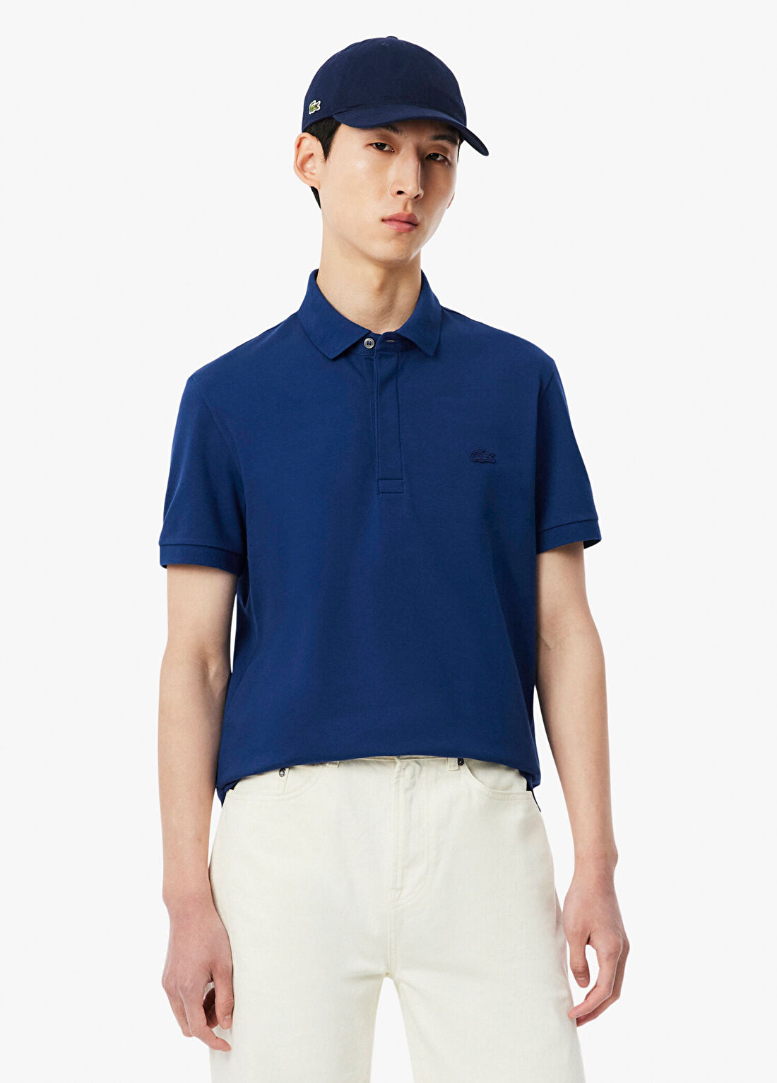 Lacoste Lacivert Regular Fit Paris Polo Yaka Erkek T-shirt