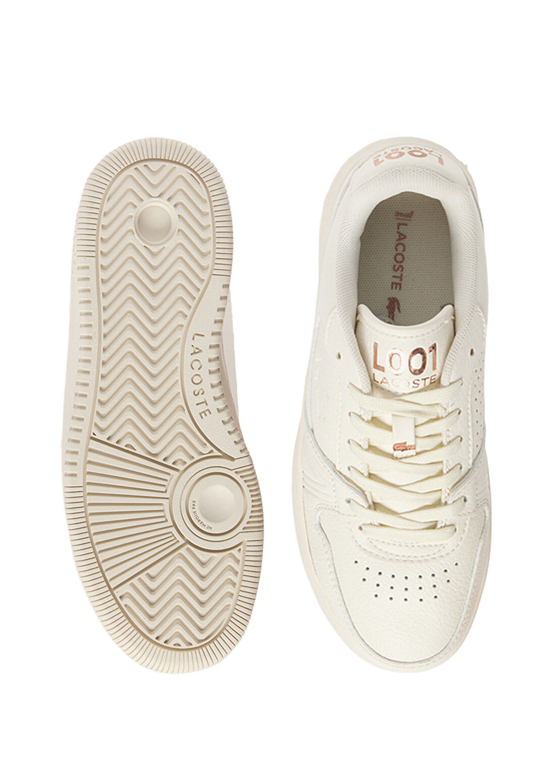 Lacoste L001 Set Beyaz Deri Kadın Sneaker görsel 4