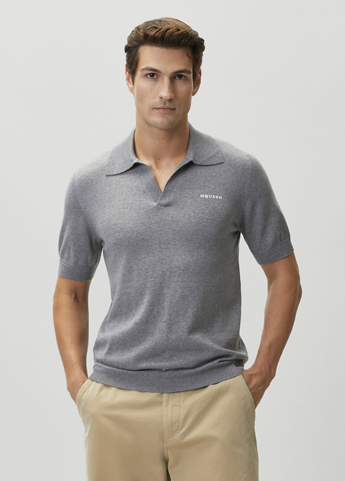 McQueen Gri Yün Polo Triko