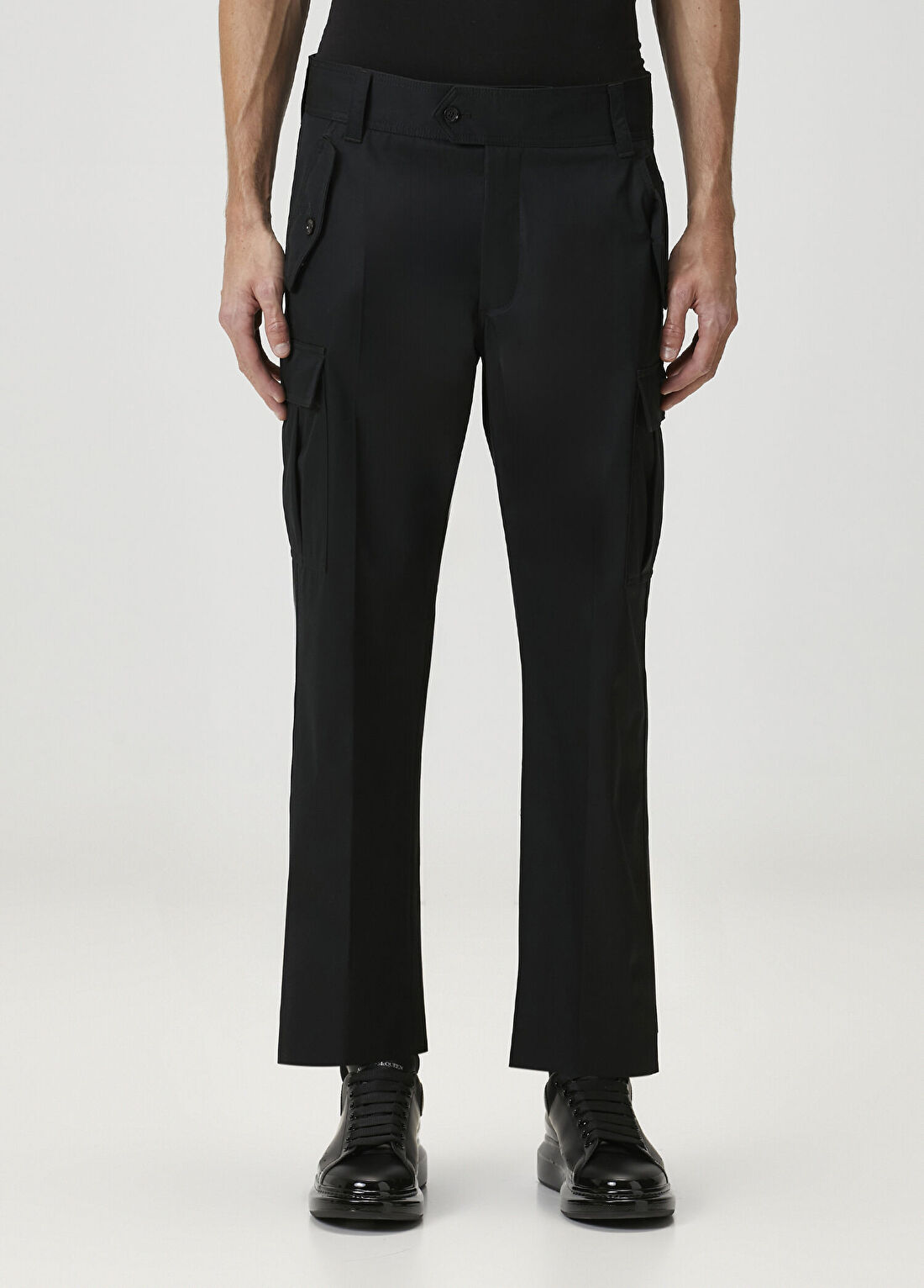 McQueen Siyah Kargo Pantolon görsel 2