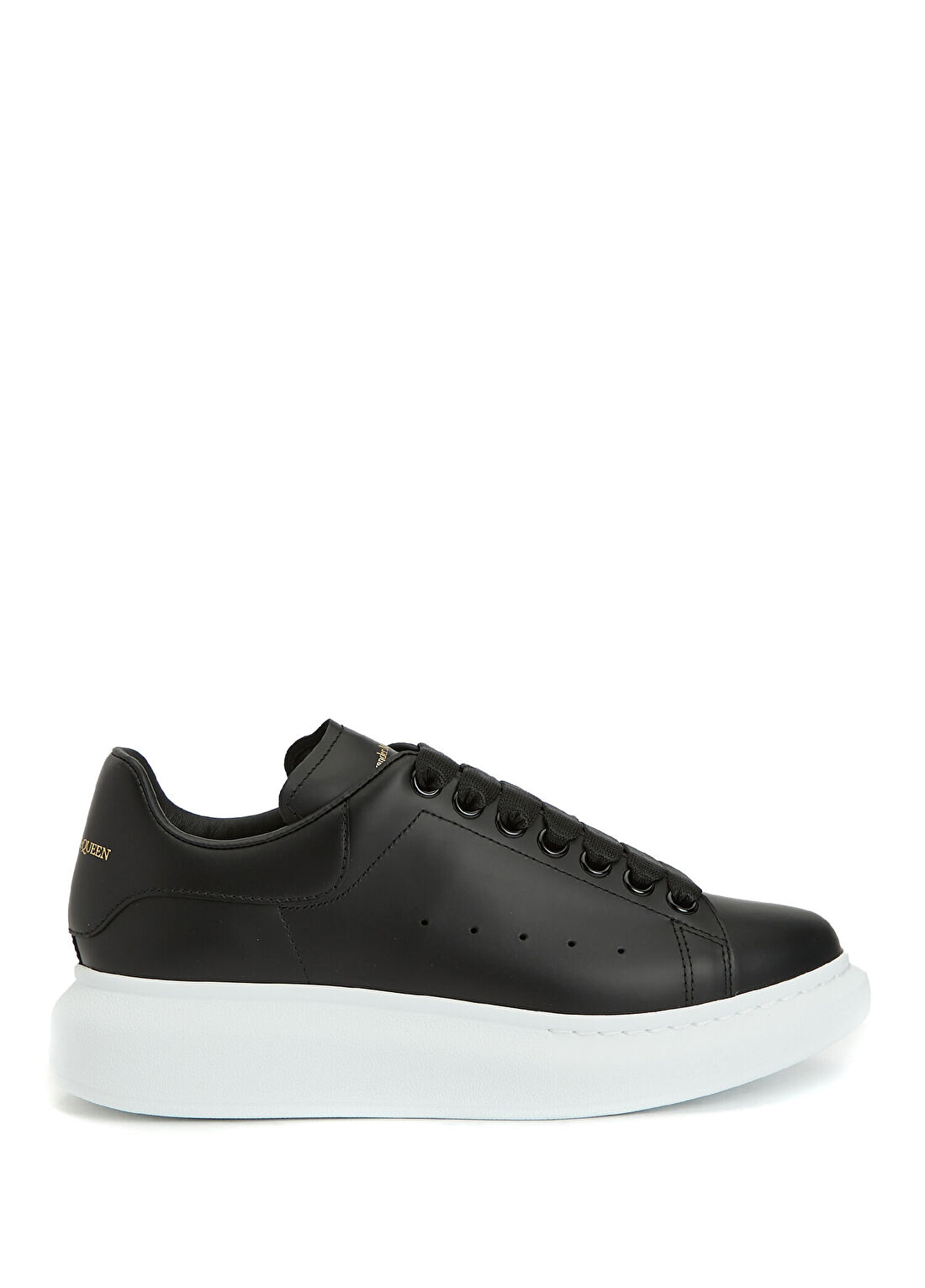 McQueen Oversized Siyah Kadın Deri Sneaker