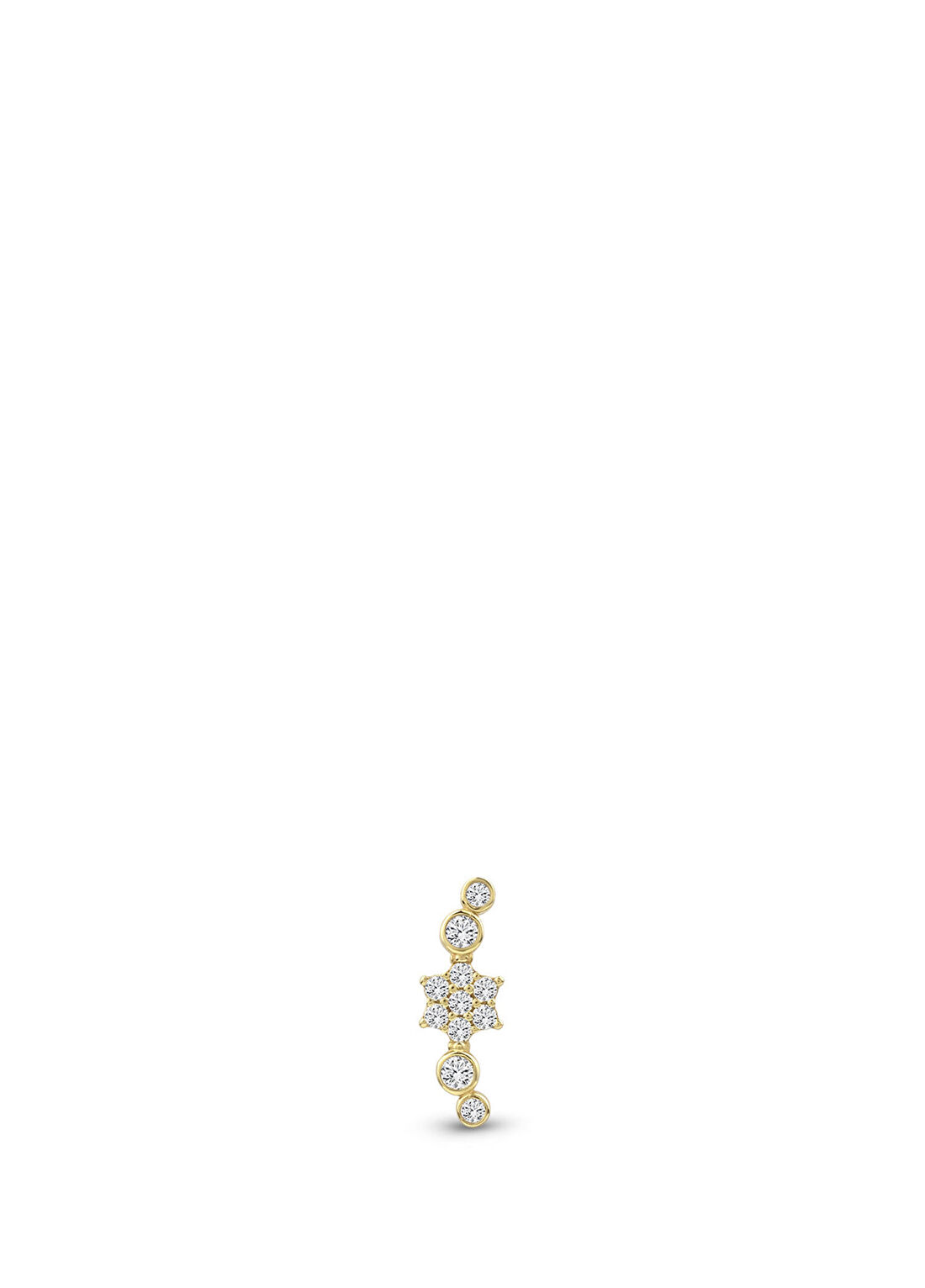 Bendis Design Violet 14 Ayar Altın Kadın Piercing Küpe