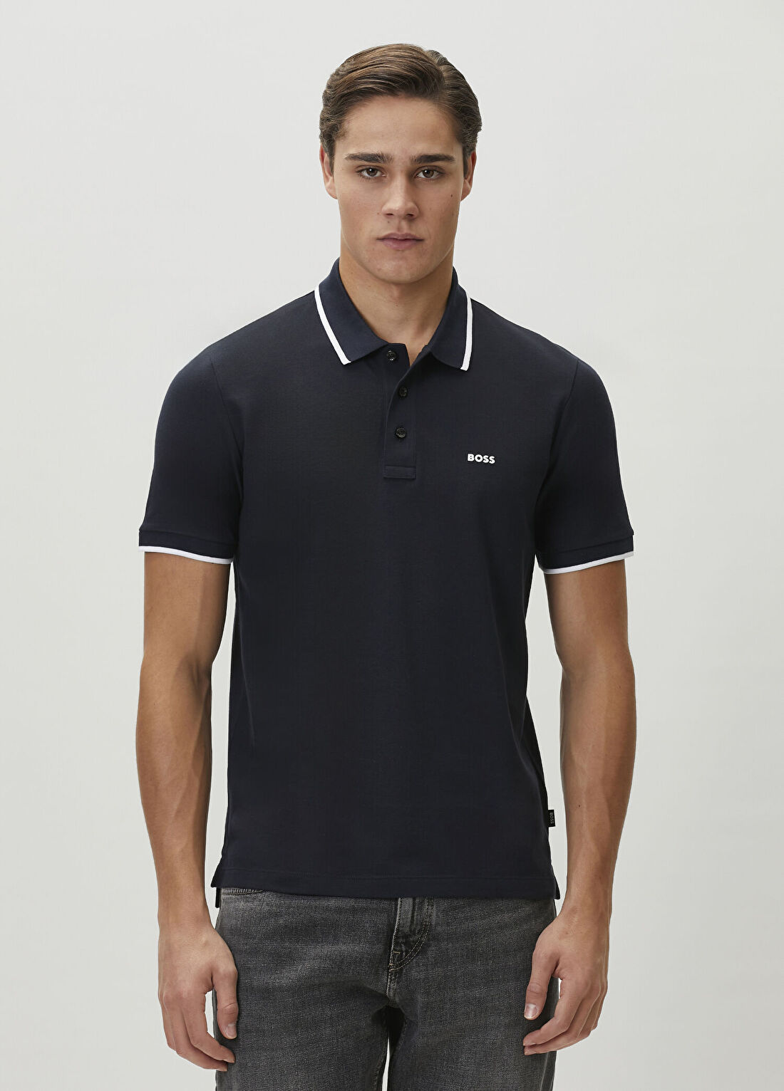Boss Regular Fit Lacivert Polo Yaka T-shirt