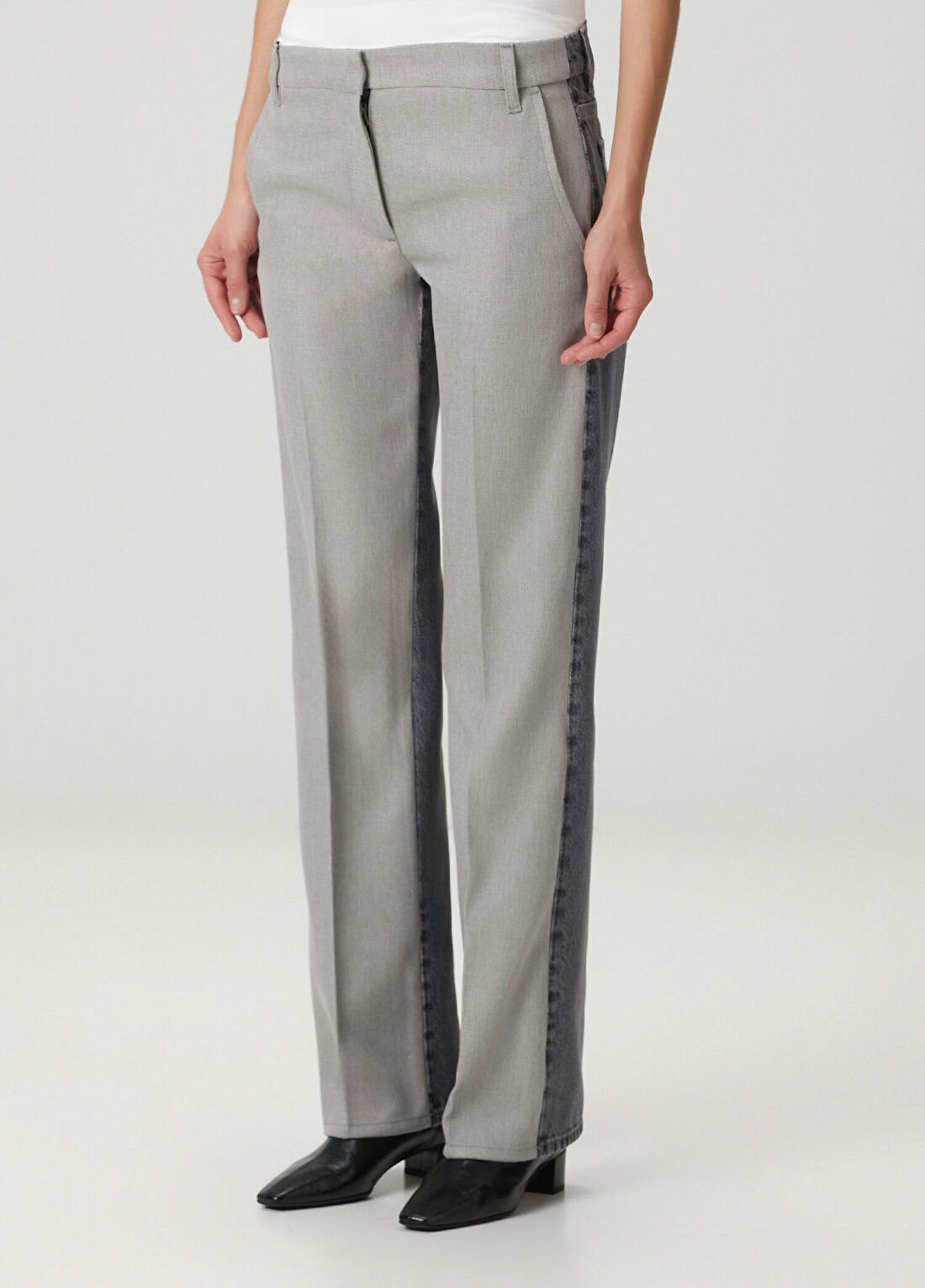Stella McCartney Tailoring Gri Jean Pantolon görsel 3
