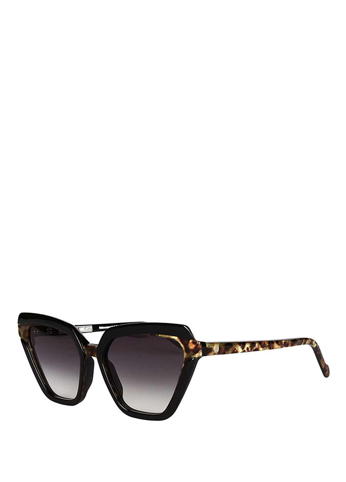 Original Vintage Sunglasses Felin 06 Panther Siyah Asetat Kadın Güneş Gözlüğü